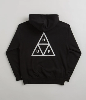 HUF Set Hoodie - Black Western Style Photography Ready