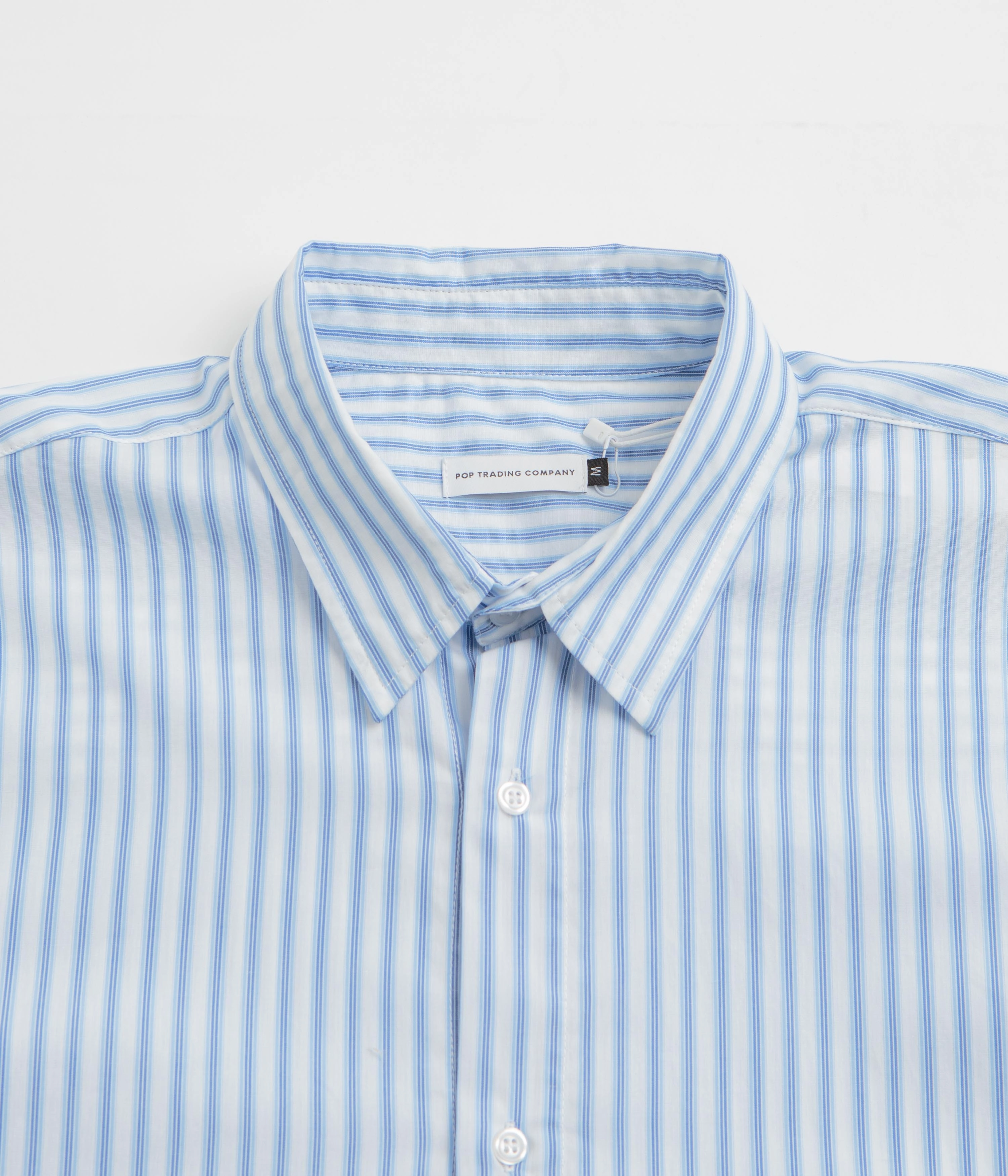Modern Style Current Style Pop Trading Company Striped Logo Shirt - White