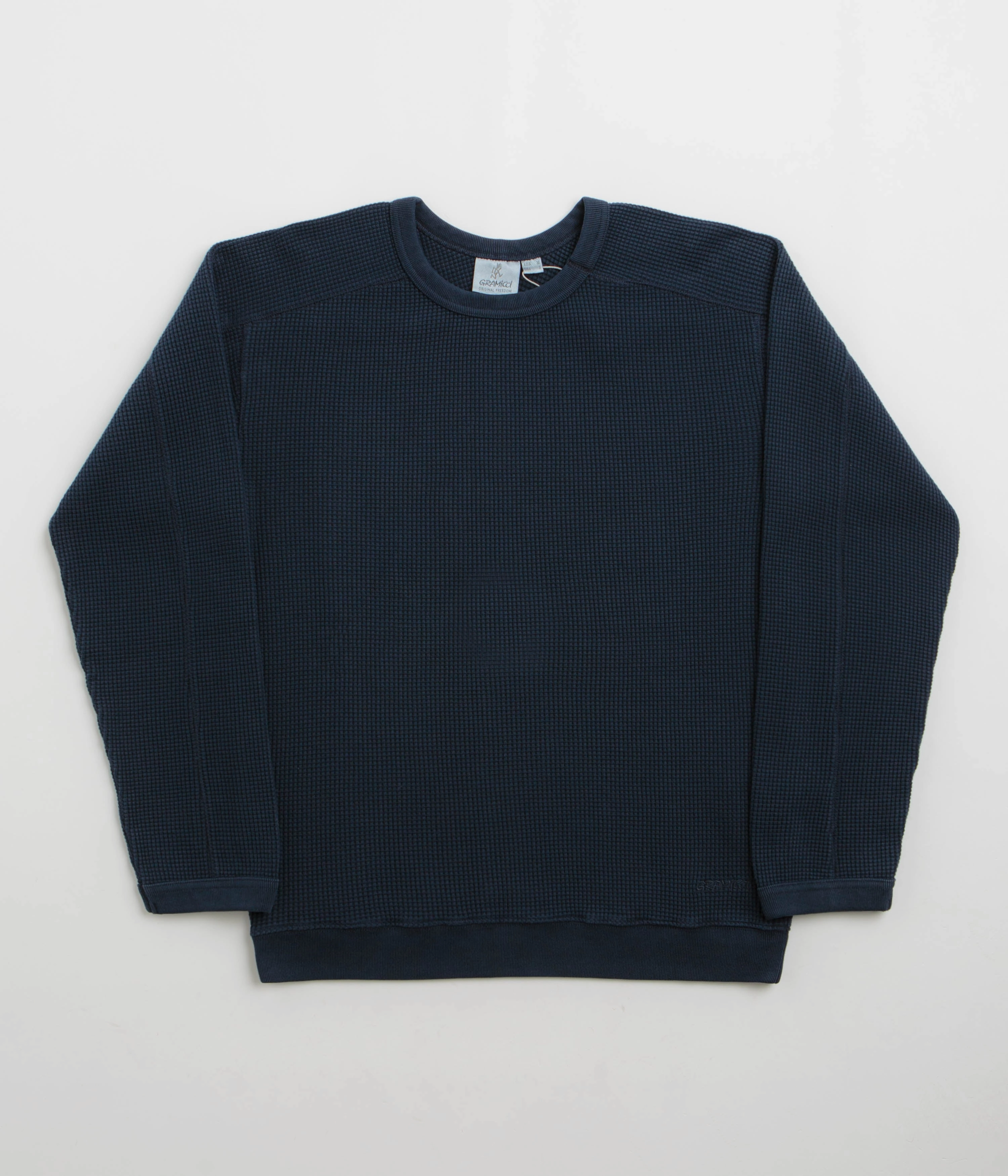 Gramicci Waffle Crewneck Sweatshirt - Twilight Fall Drawstring