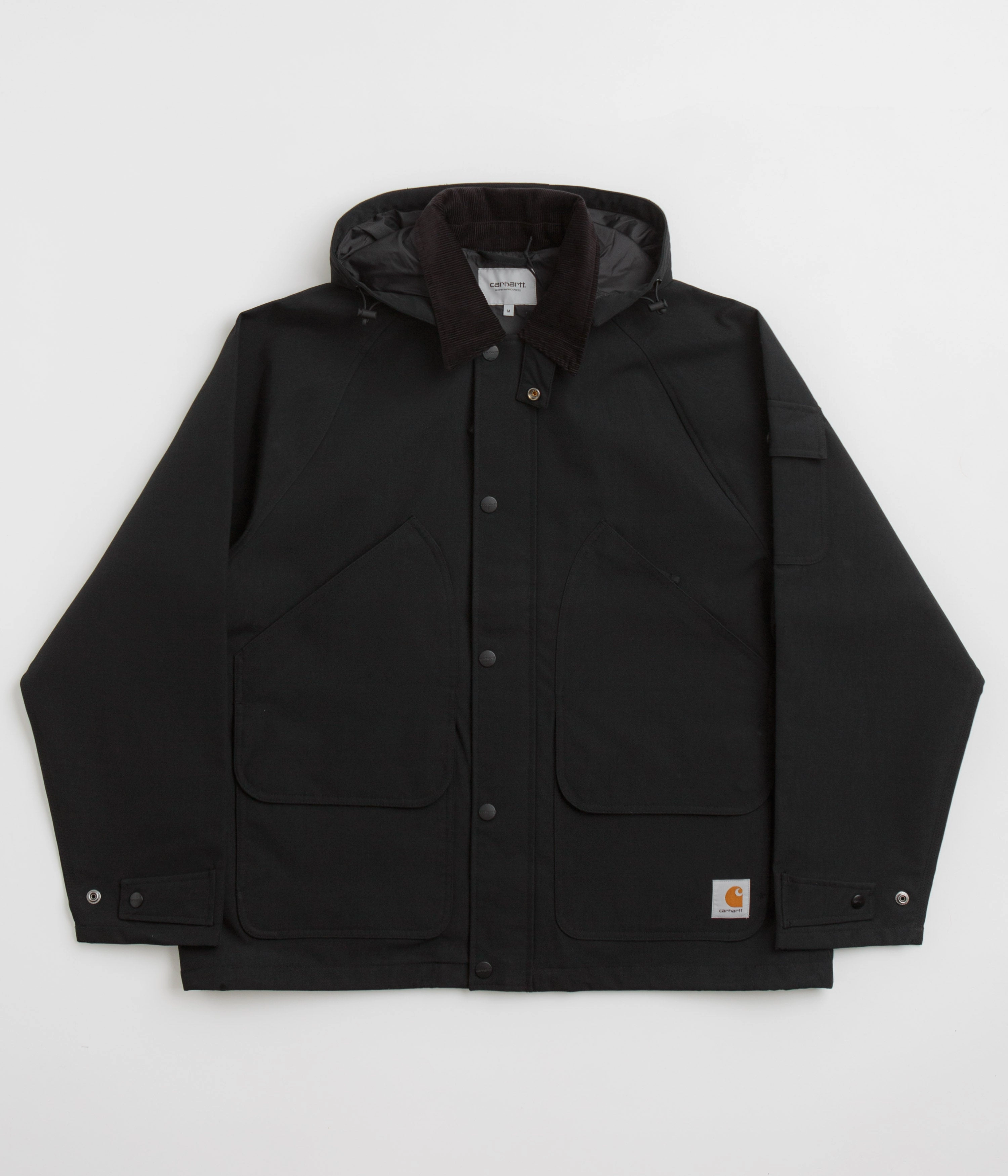 Ergonomic Sleeves Carhartt Clarton Jacket - Black / Black