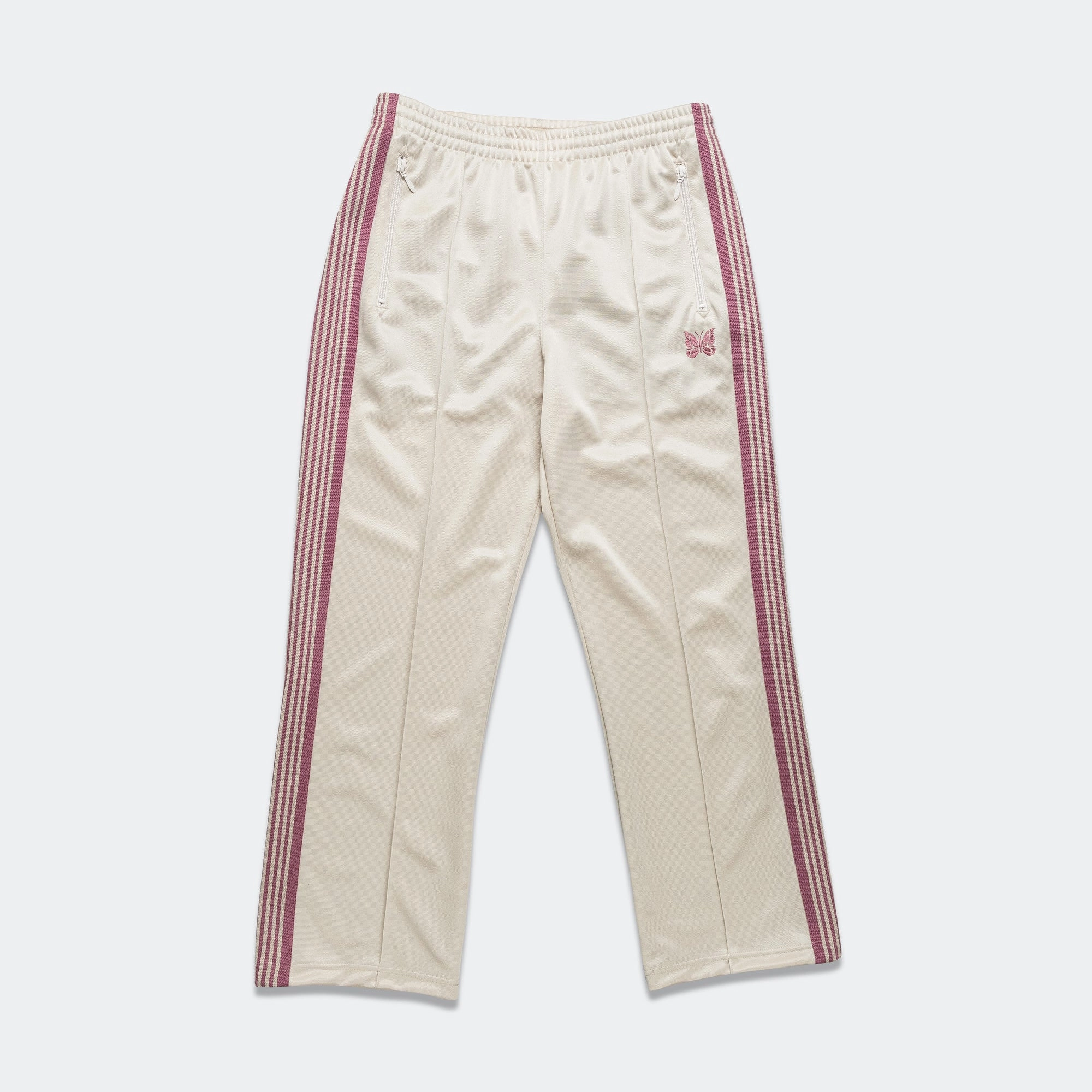 Neutral Style Track Pant - Ivory Poly Smooth