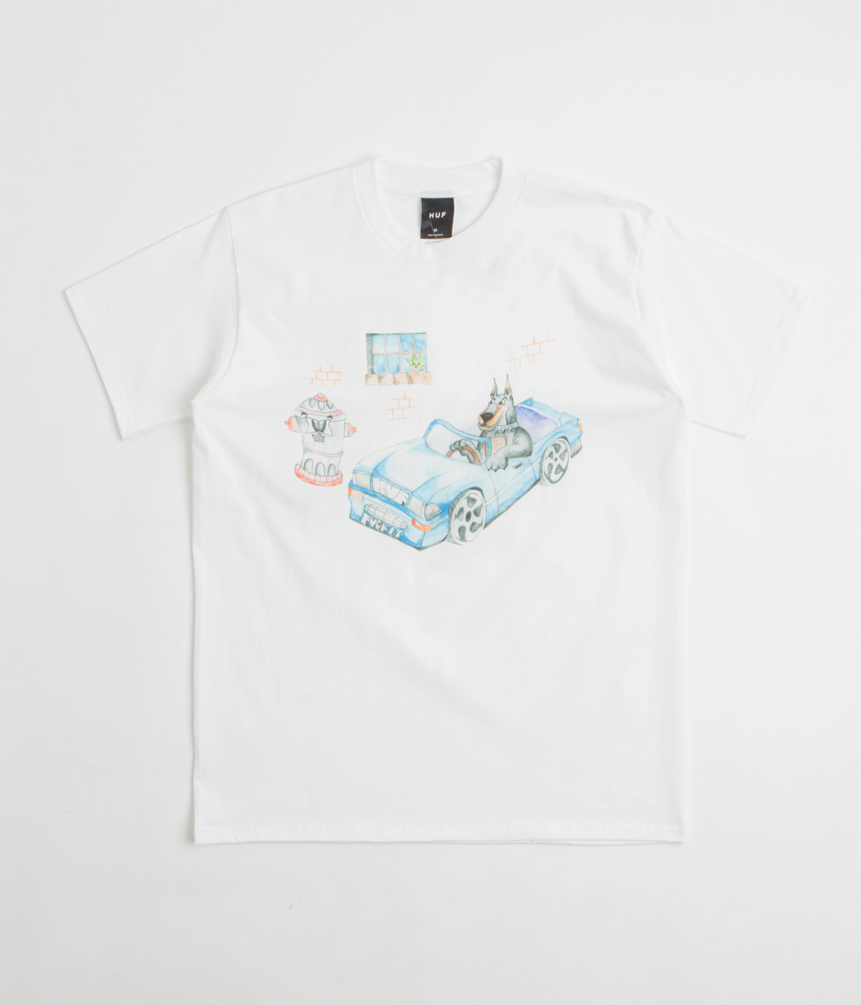Sporty and Stylish Bohemian HUF Road Dawg T-Shirt - White