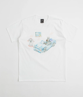 Sporty and Stylish Bohemian HUF Road Dawg T-Shirt - White