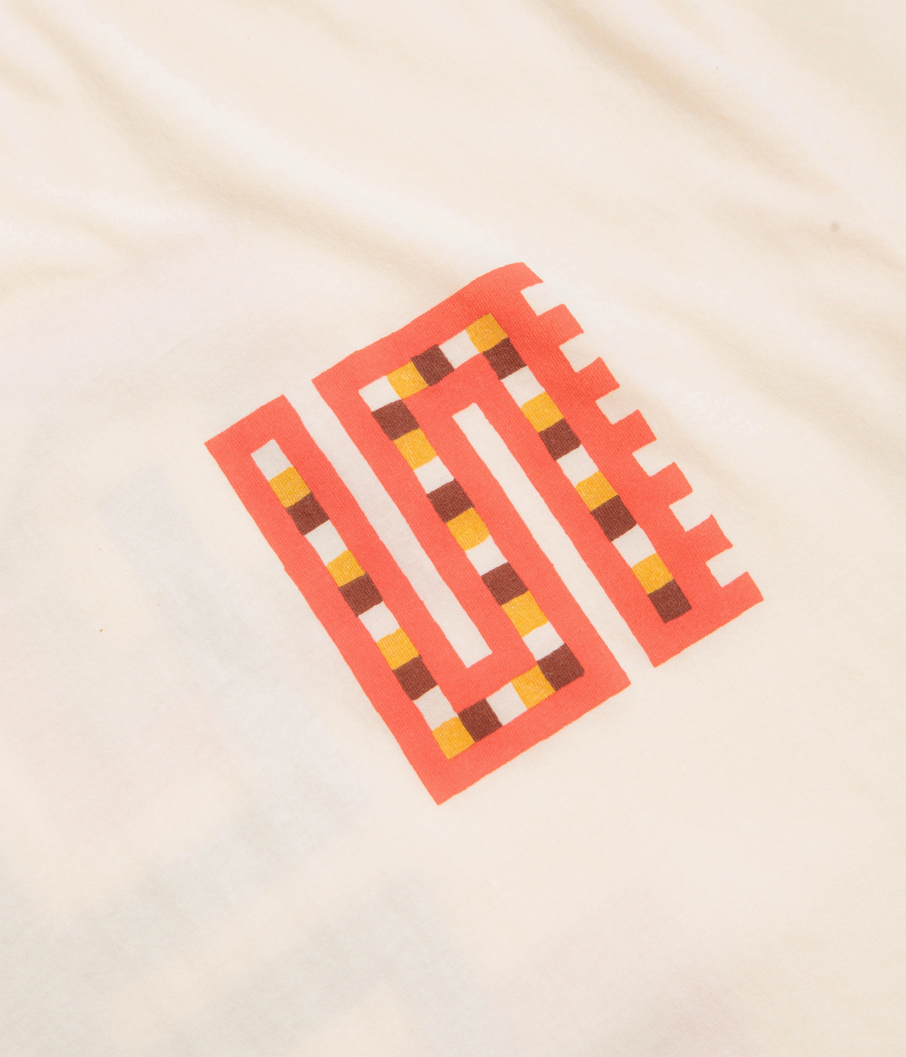 Foam Print Detail Mollusk Four Square T-Shirt - Super Natural