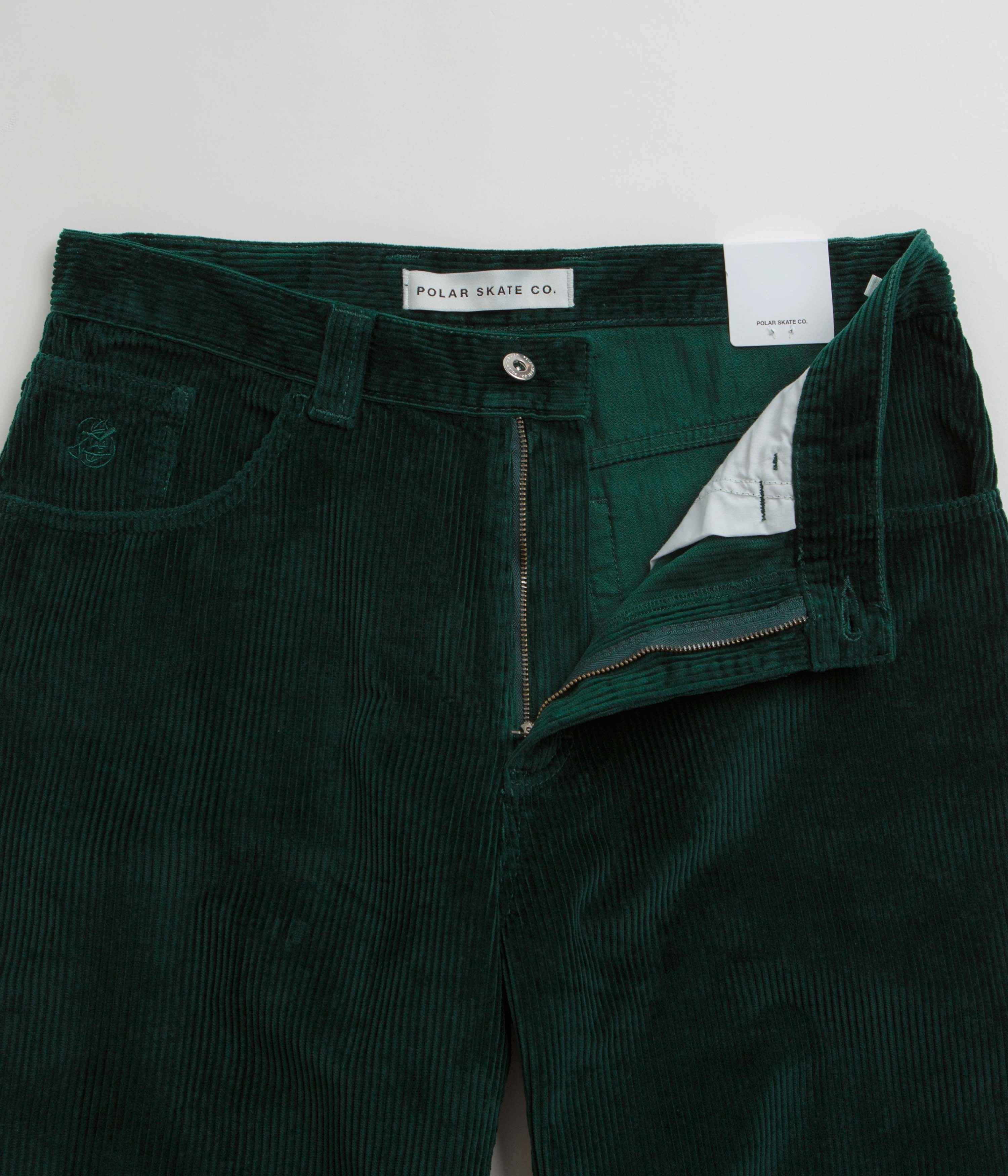 Travel Friendly Polar 93 Cord Trousers - Dark Emerald