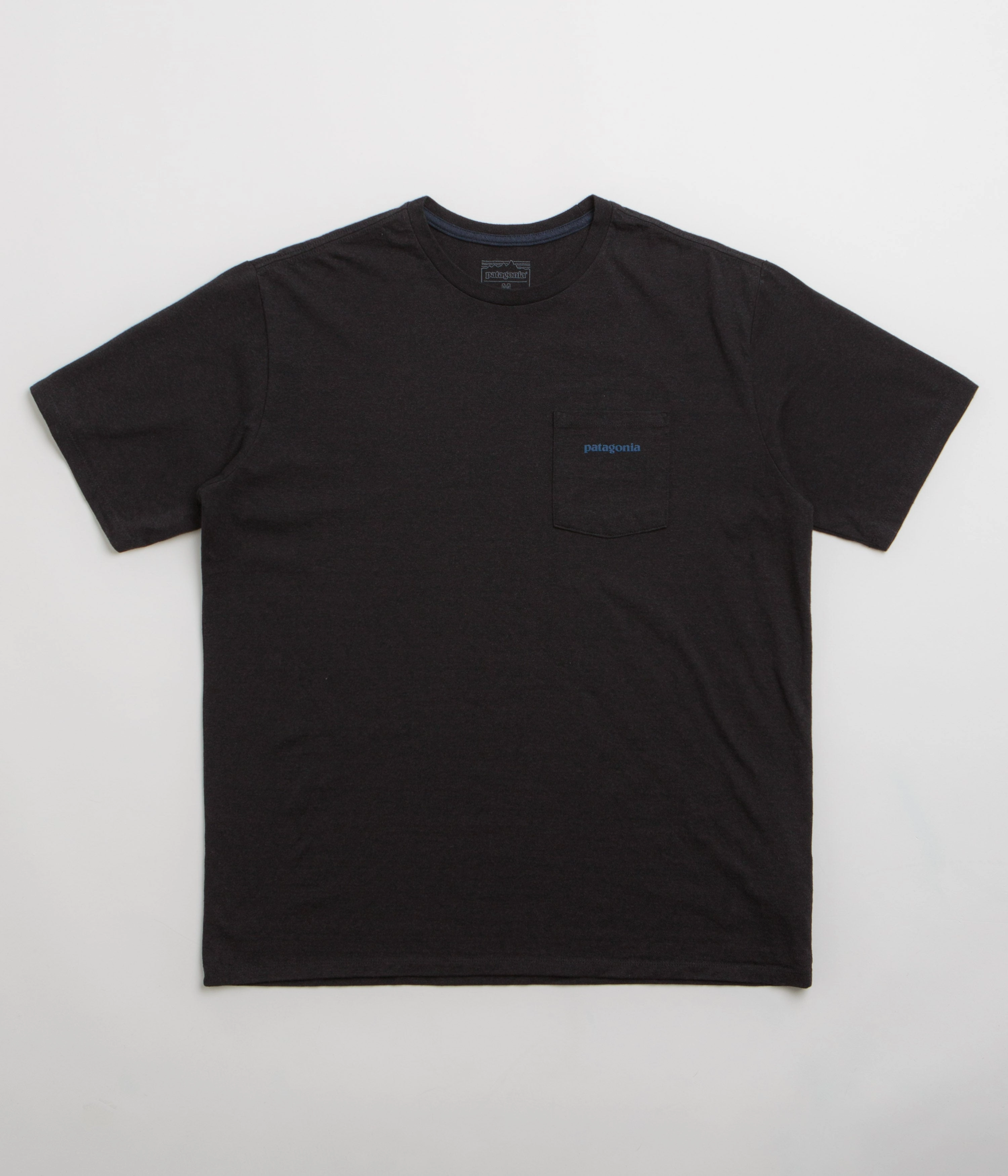 Patagonia Boardshort Logo Pocket Responsibili-Tee T-Shirt - Ink Black sequined details