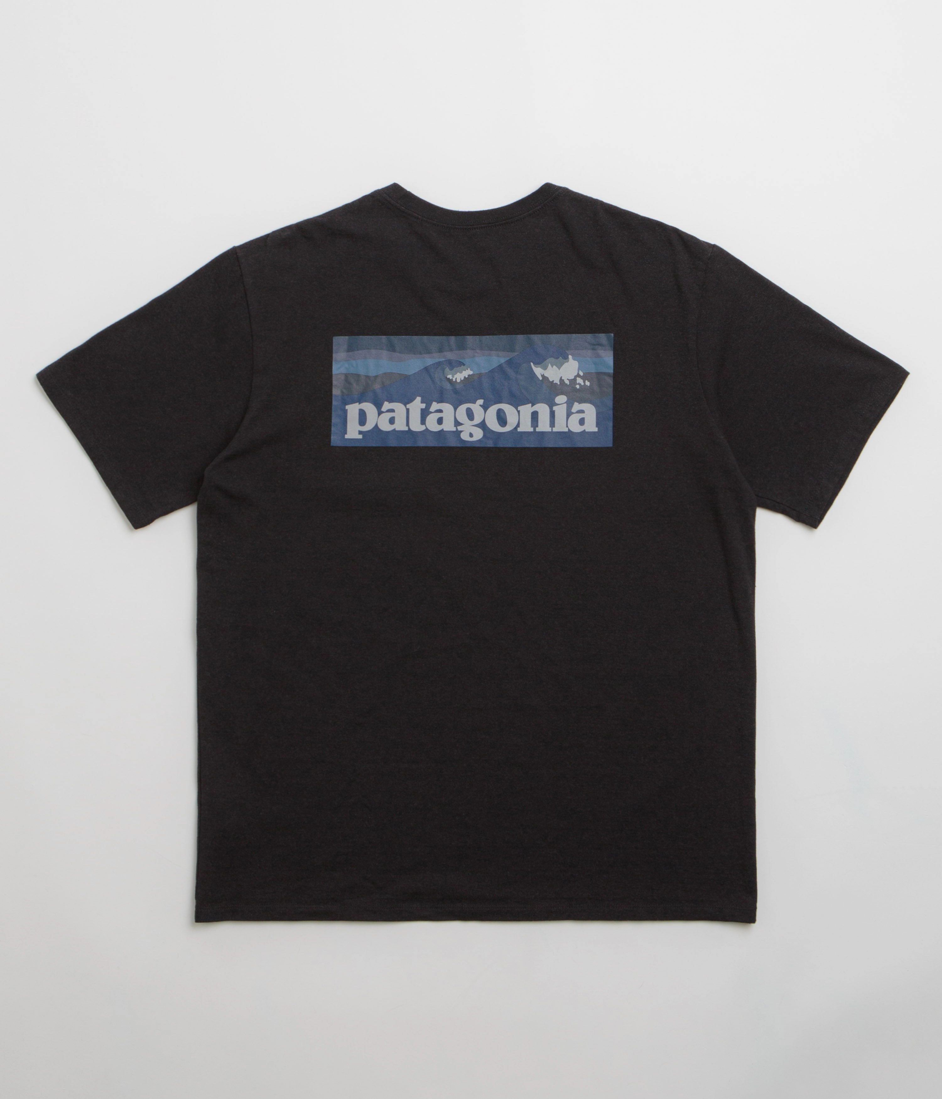 Patagonia Boardshort Logo Pocket Responsibili-Tee T-Shirt - Ink Black Anti-pilling