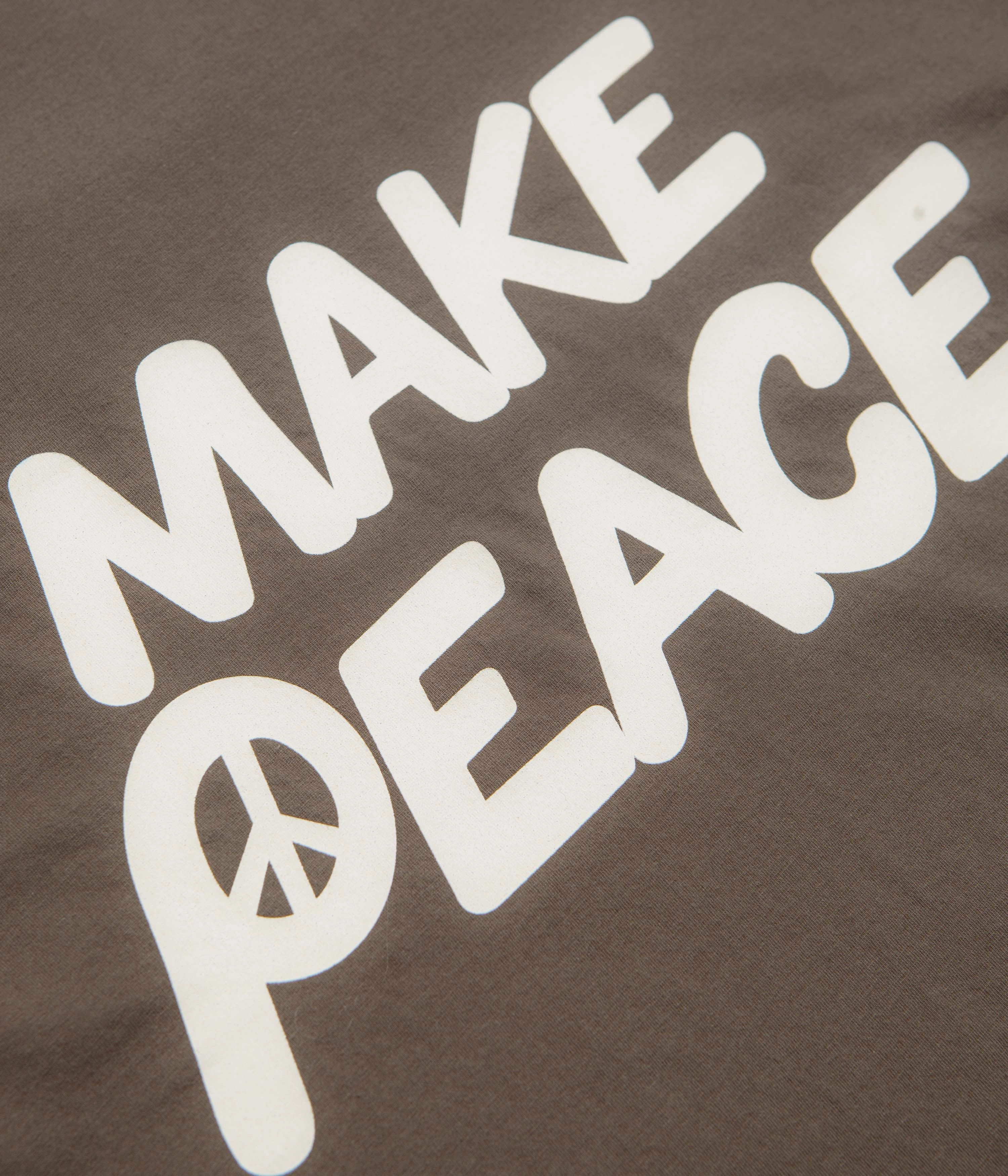 Patagonia Balance Organic T-Shirt - Peace Seeds: Marlow Brown athletic style Lightweight Layer