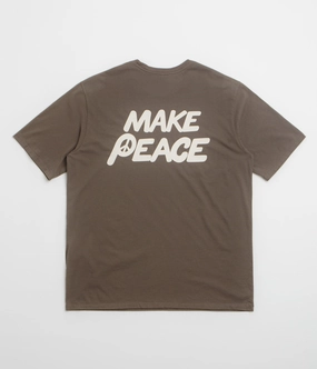 Street Trendy Feminine Appeal Patagonia Balance Organic T-Shirt - Peace Seeds: Marlow Brown