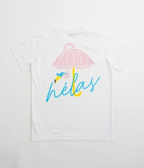 Animal print wildness Helas Flamingo T-Shirt - White