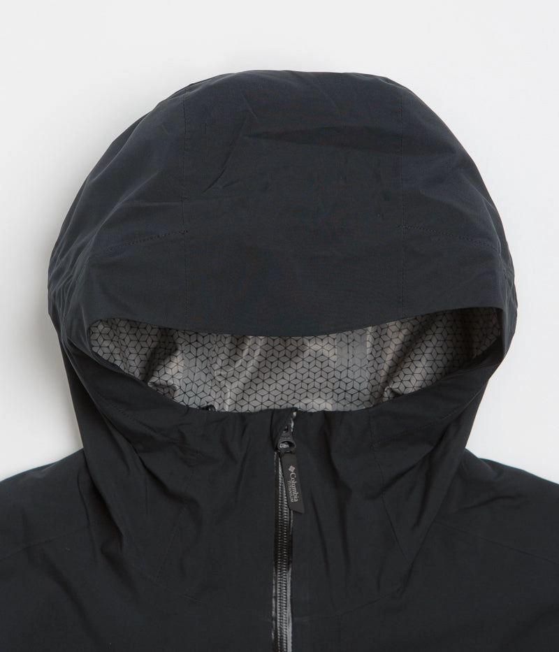 Columbia Ampli-Dry II Shell Jacket - Black V-Neck Indication