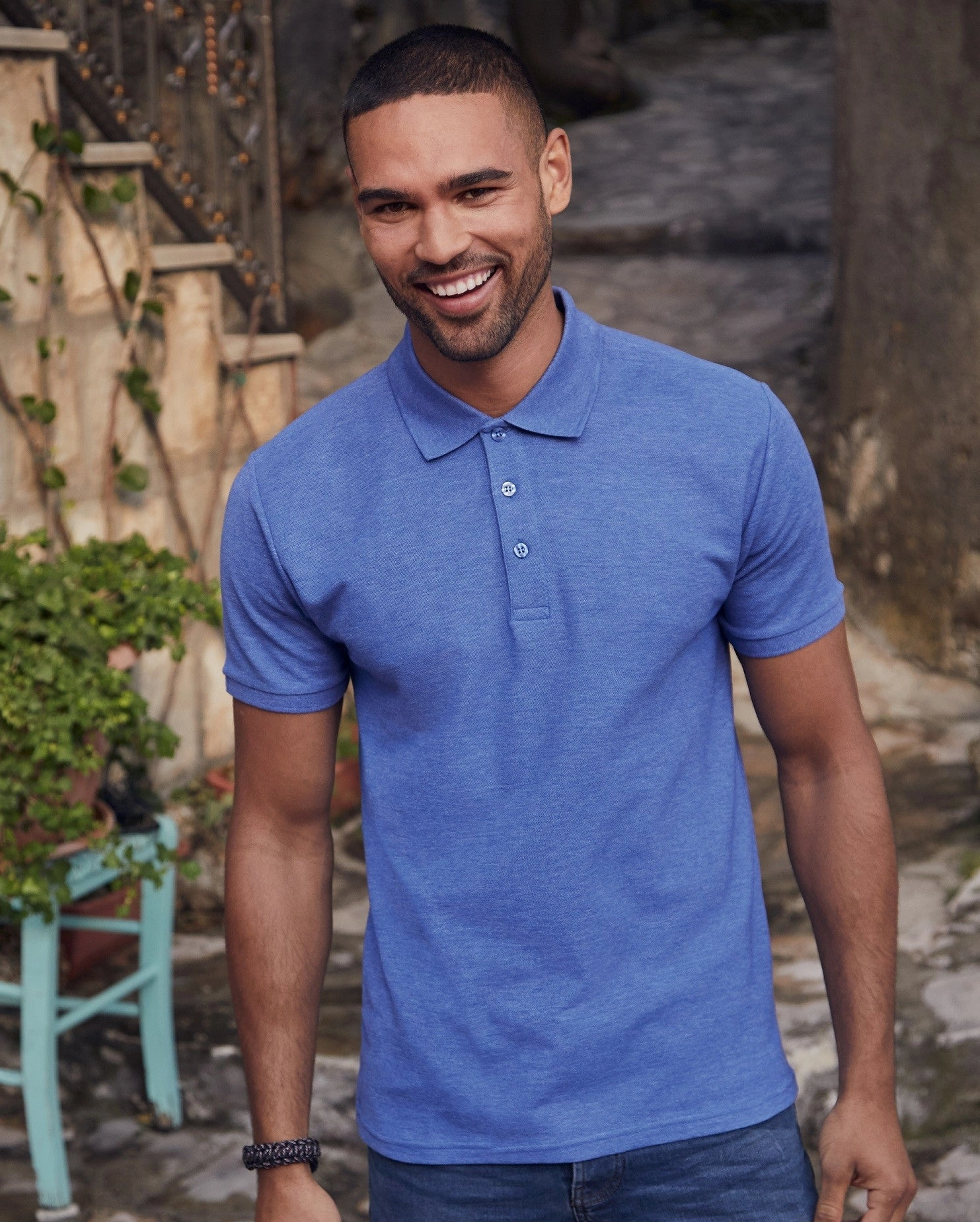 All Day Comfort 65 35 Polo | BLACK