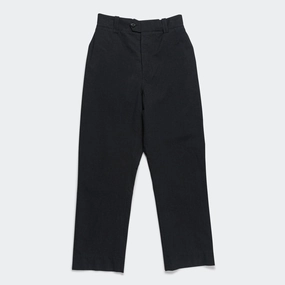 Reinforced Pockets Relaxed Trouser - Cotton Wool Plainweave Black