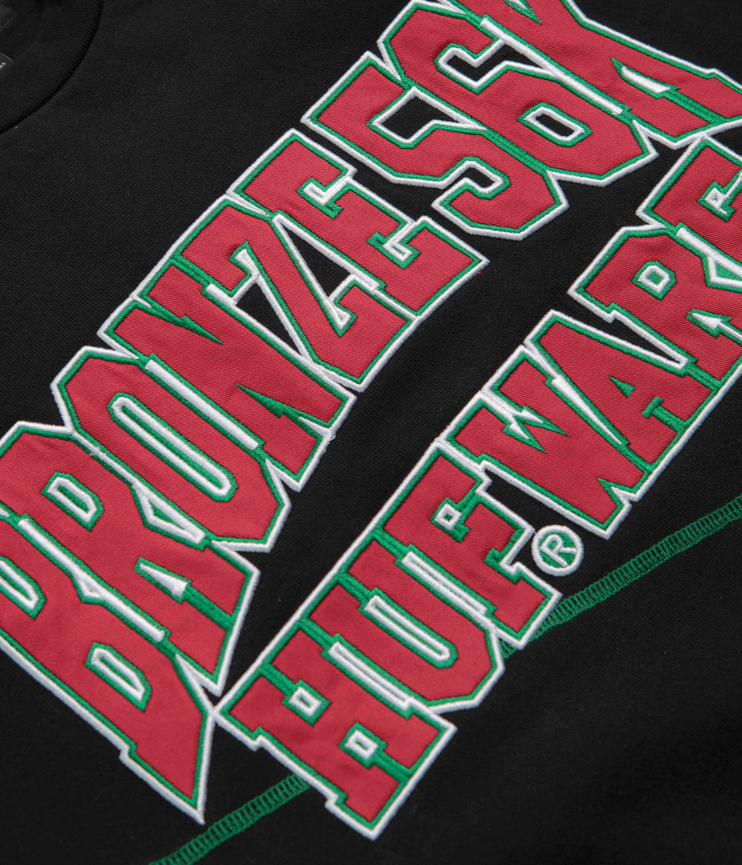 HUF x Bronze 56K Bronze HUFware Crewneck Sweatshirt - Black appropriate for parties Essentials Wear