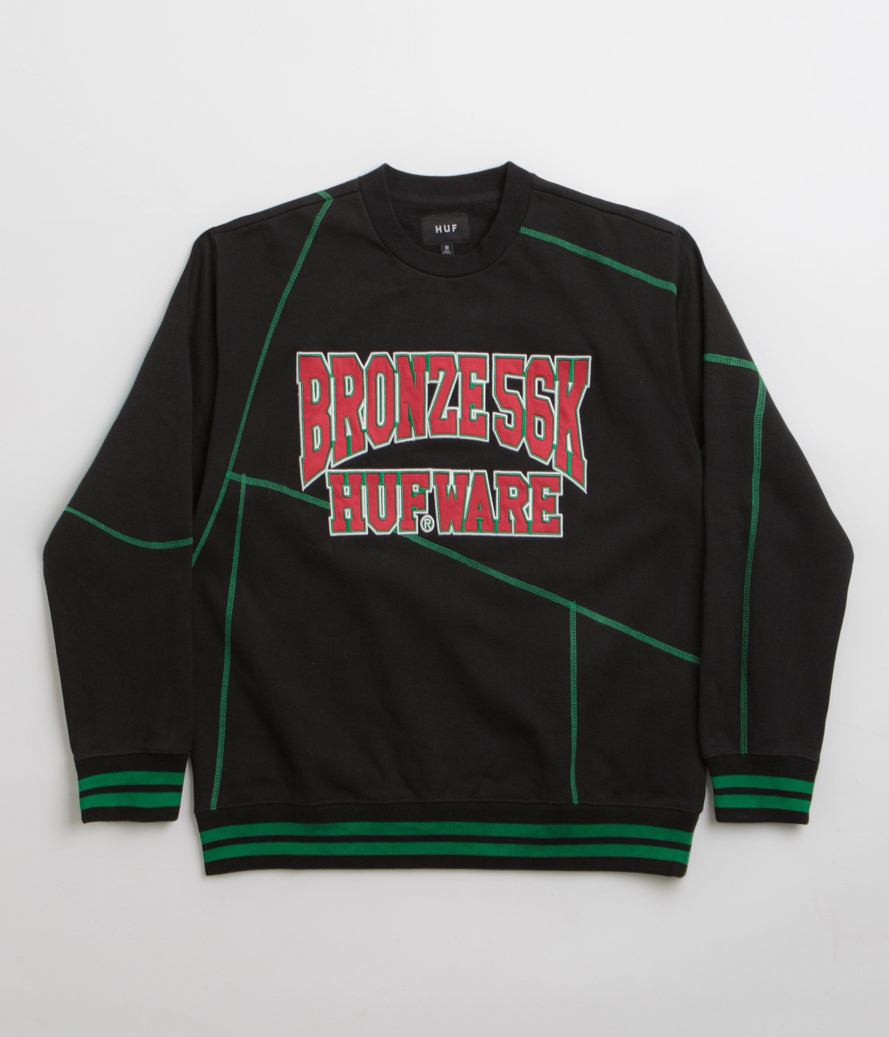 City Cool HUF x Bronze 56K Bronze HUFware Crewneck Sweatshirt - Black