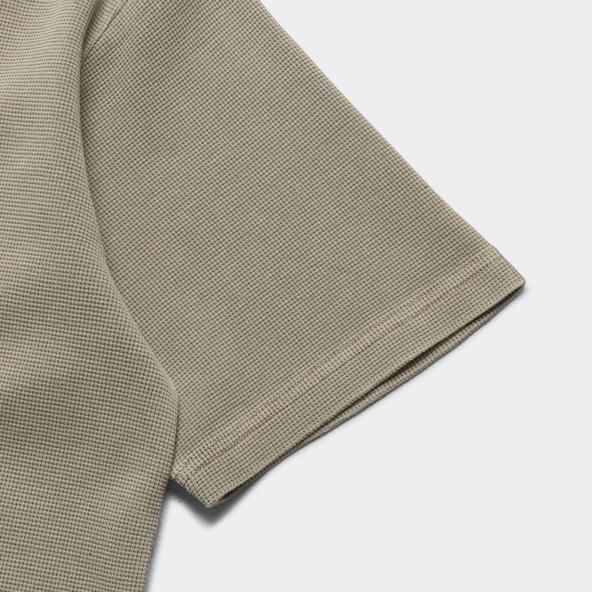 Sustainable Packaging Waffle Boxy Tee - Desert