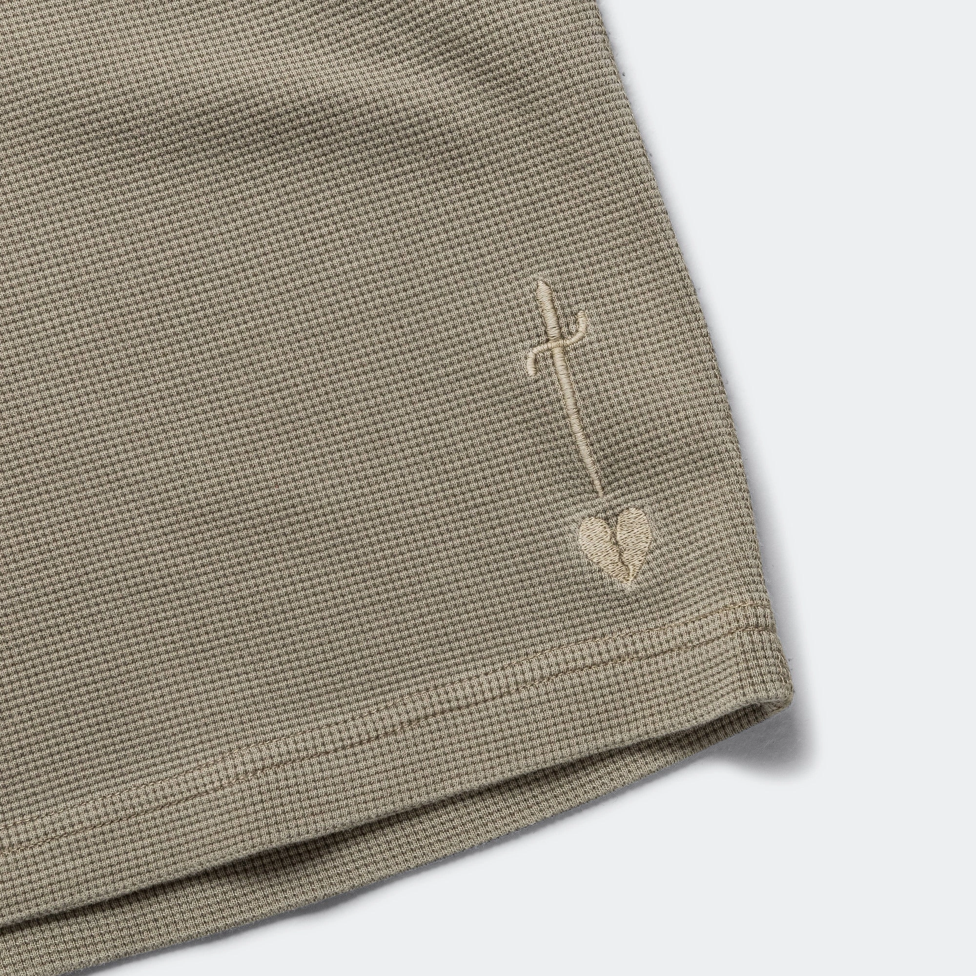 Timeless Comfort Wear Waffle Boxy Tee - Desert