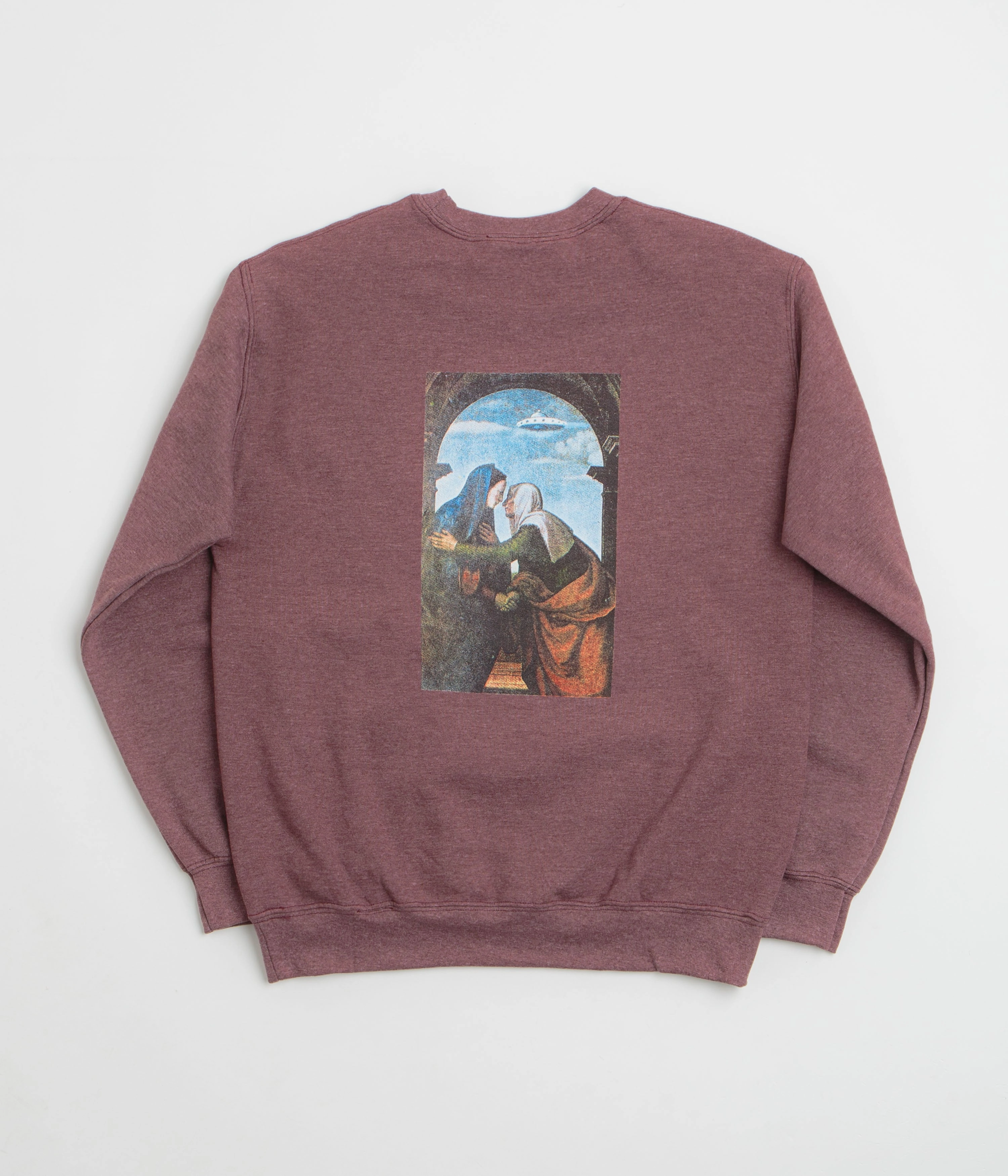 Classic Relaxed Comfortable For Walking Fucking Awesome Believe Crewneck Sweatshirt - Maroon