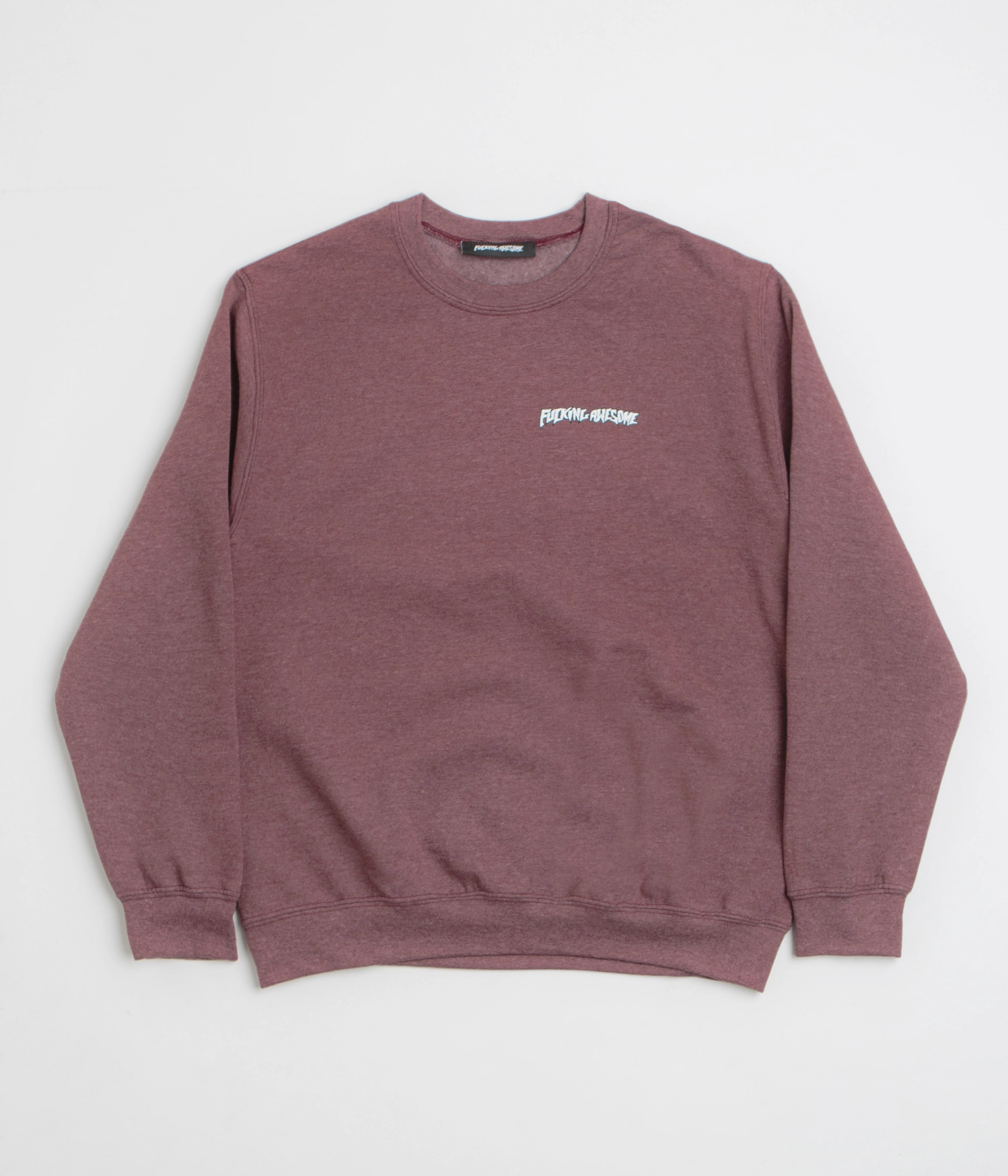 Fucking Awesome Believe Crewneck Sweatshirt - Maroon Cool Vibes