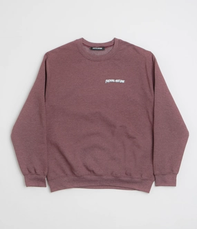Fucking Awesome Believe Crewneck Sweatshirt - Maroon Cool Vibes