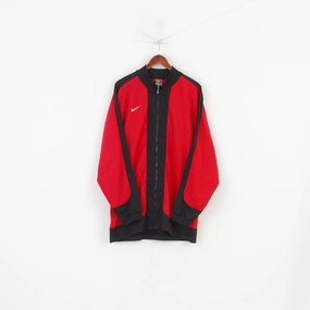 Nike Air Men L 44 Sweatashirt Sport Training Red Full Zipper Vintage product tassel movement product personalization ideas