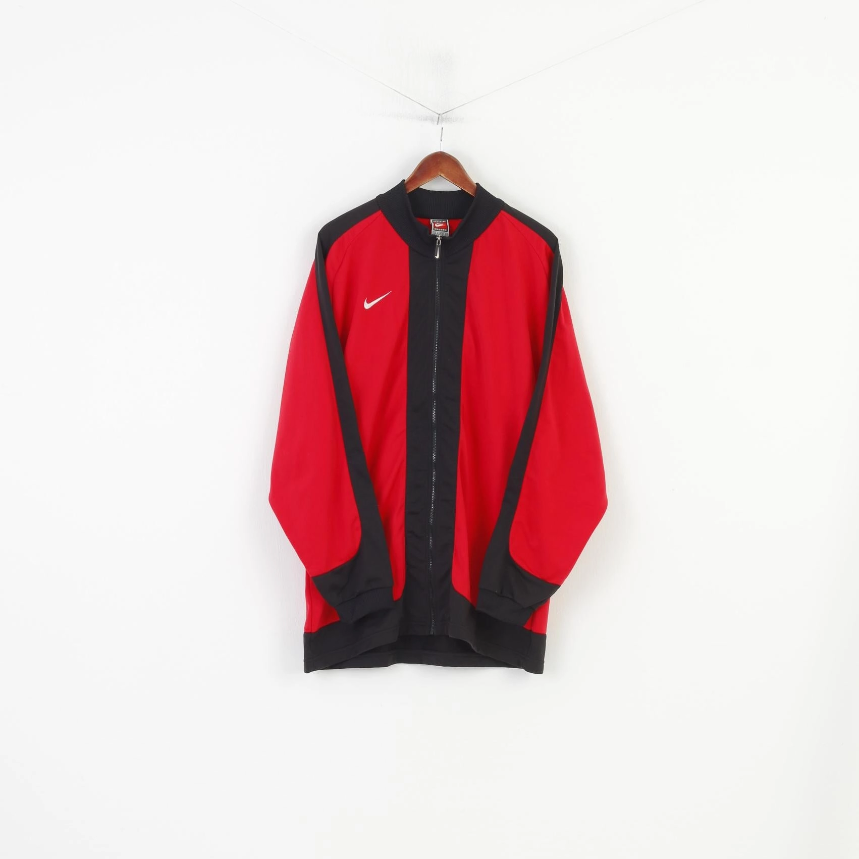 Nike Air Men L 44 Sweatashirt Sport Training Red Full Zipper Vintage product tassel movement product personalization ideas