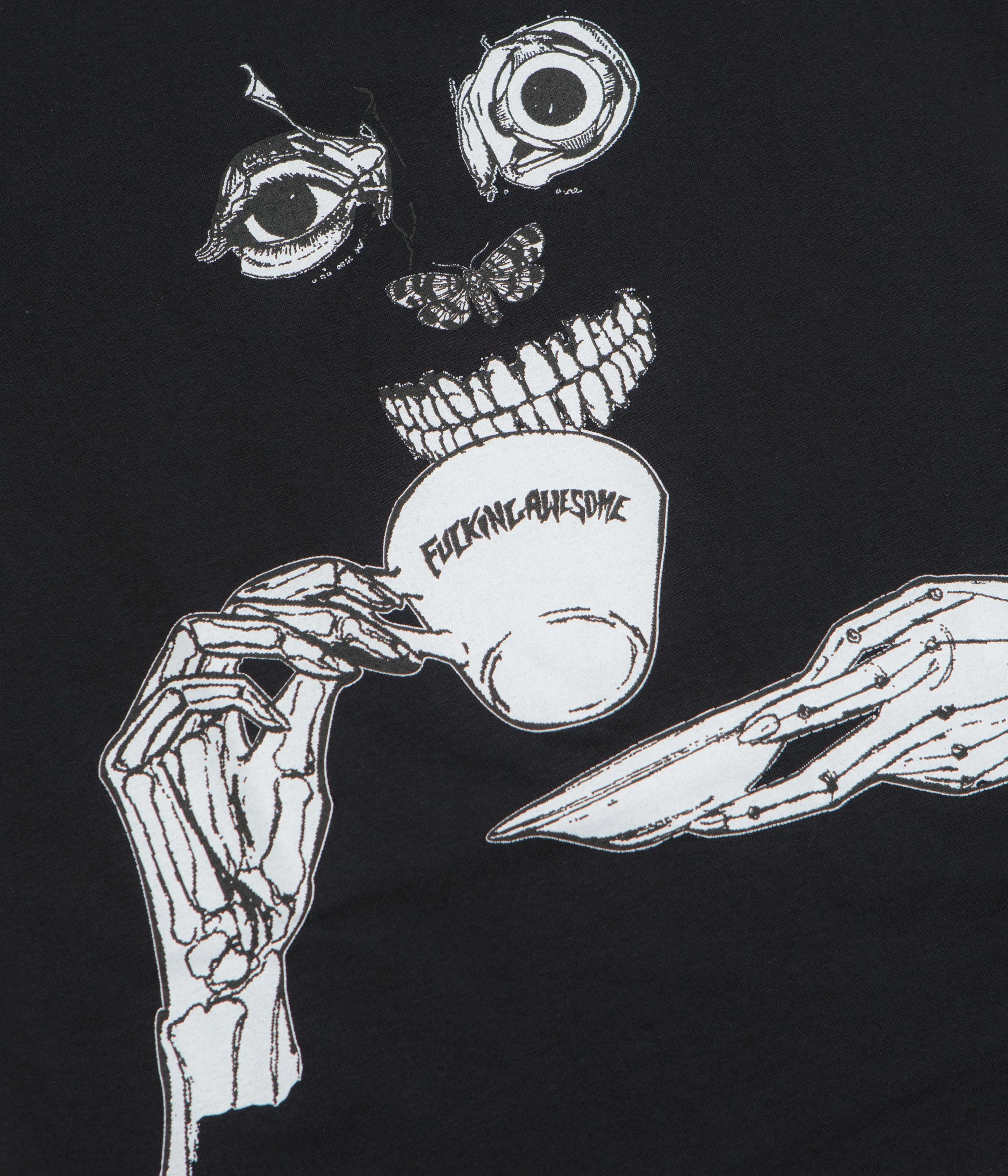 Fucking Awesome Teethface T-Shirt - Black yoga clothing Versatile Apparel