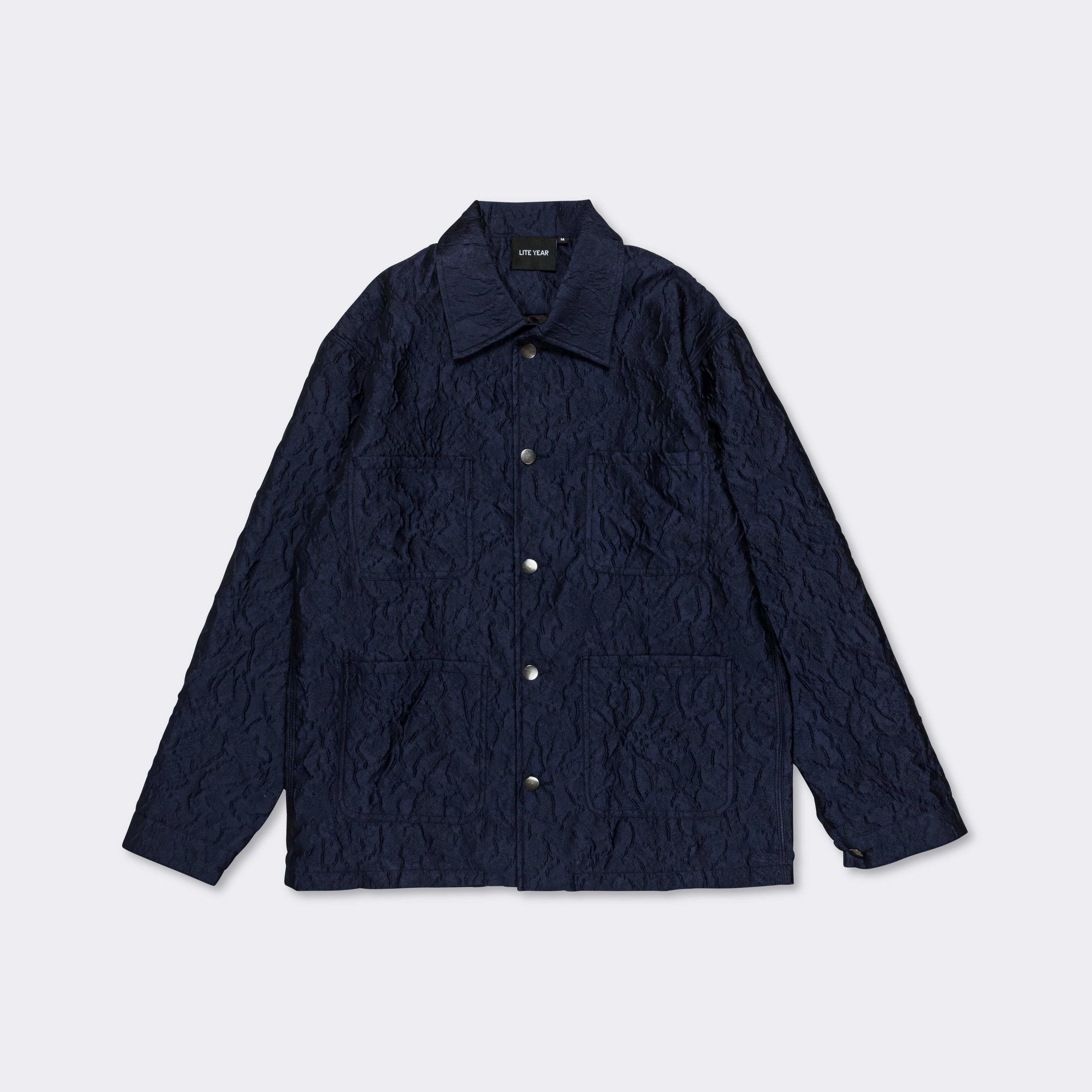 Italian Wrinkle Chore Coat - Navy Winter Layers