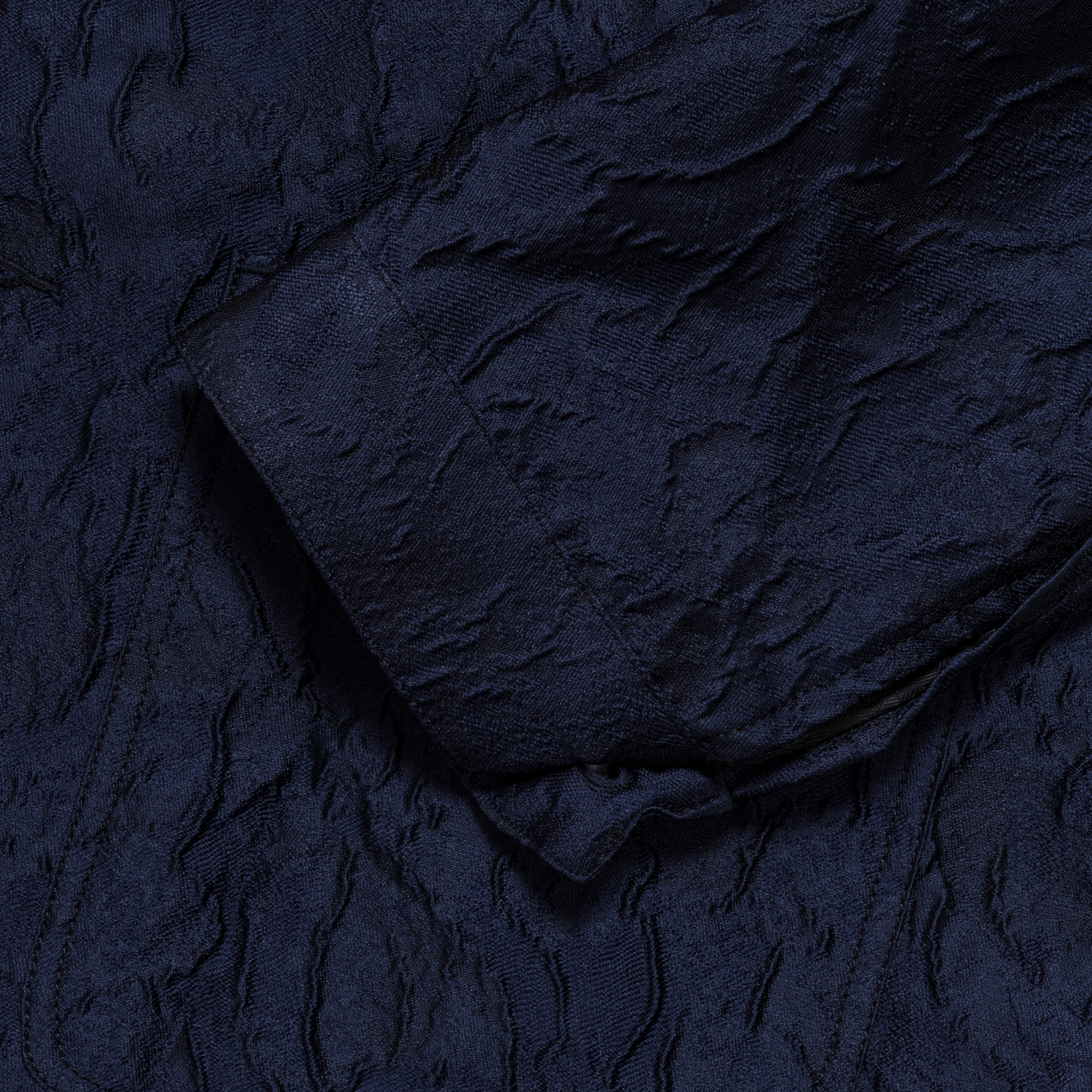 Italian Wrinkle Chore Coat - Navy NonIrritatingLining Minimalist Pocket Layout