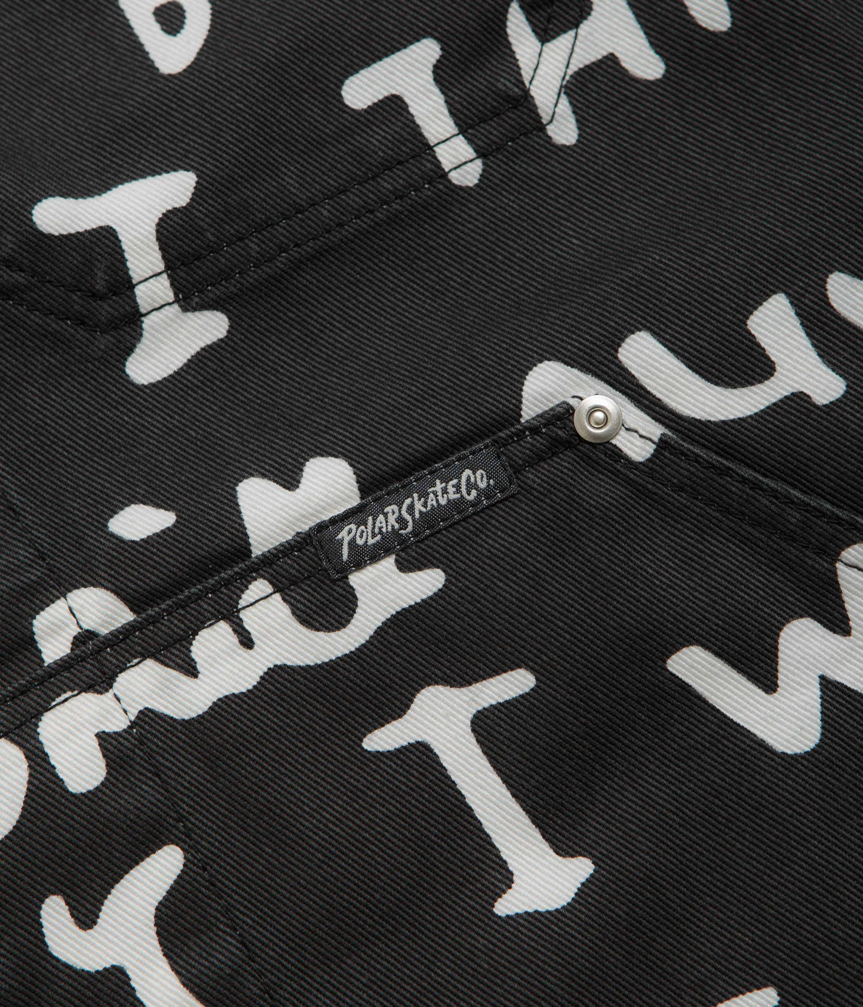 Polar Sad Notes Patrik Jacket - Black / White Lightweight Construction