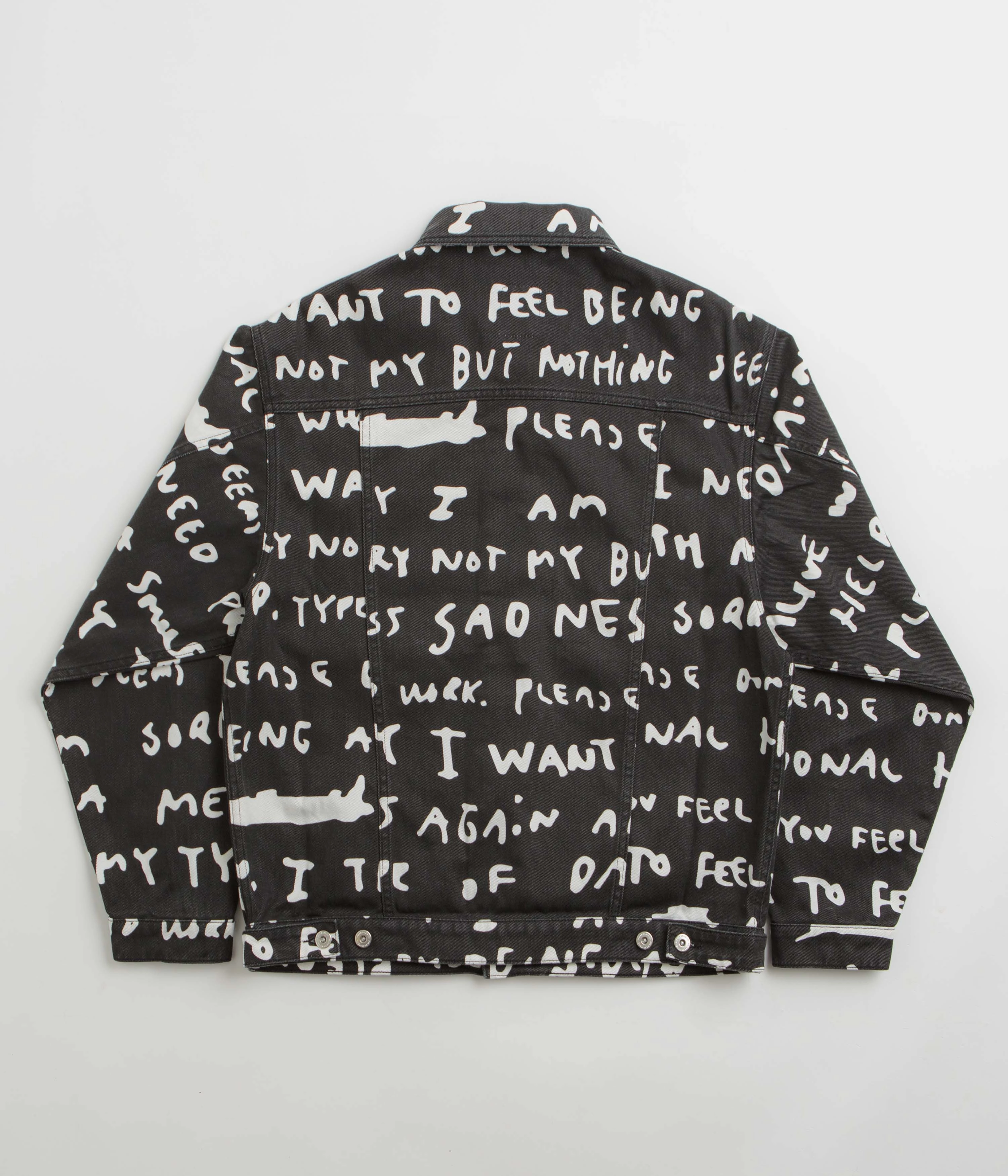 Reflective details Polar Sad Notes Patrik Jacket - Black / White