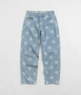 Streetwear Fan Minimalist Style Balanced Piece HUF Cromer Print Pants - Blue