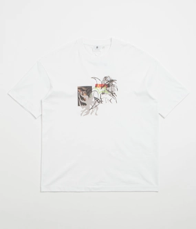 Poetic Collective Eagle Collage T-Shirt - White Light Style Ergonomic Cut
