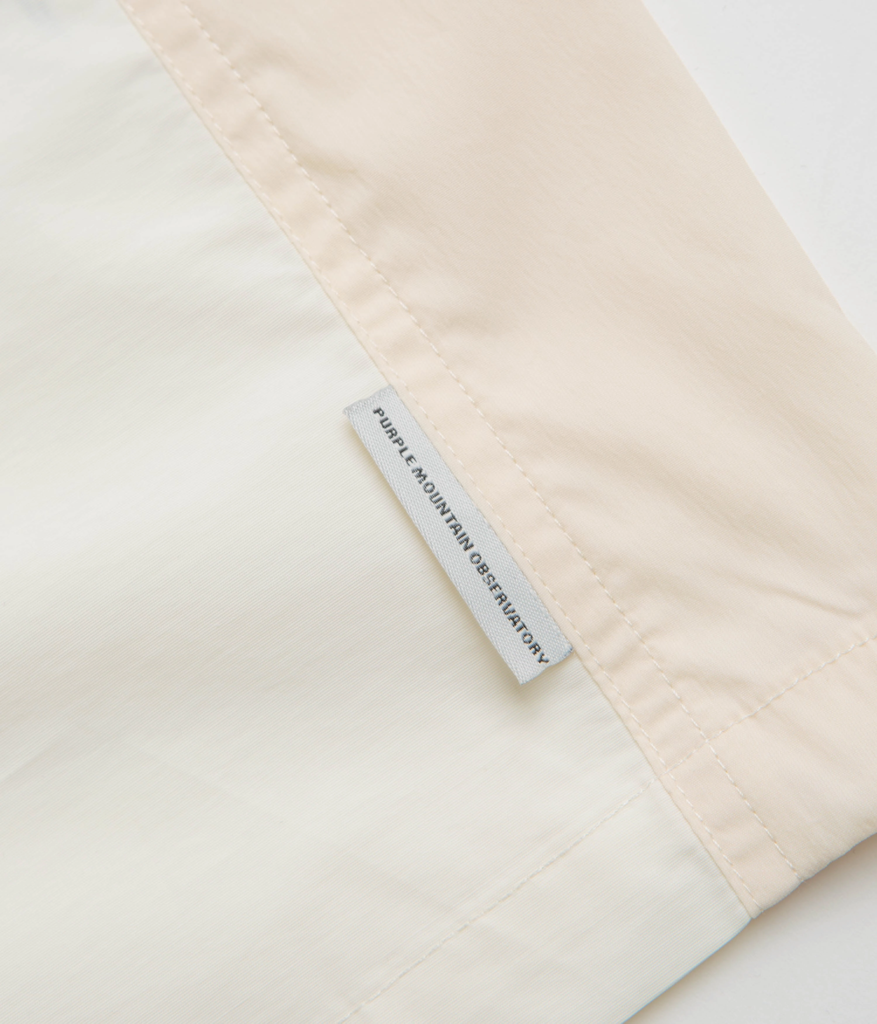 Flexible Knit Waffle Weave Purple Mountain Observatory Field Shirt - Cream