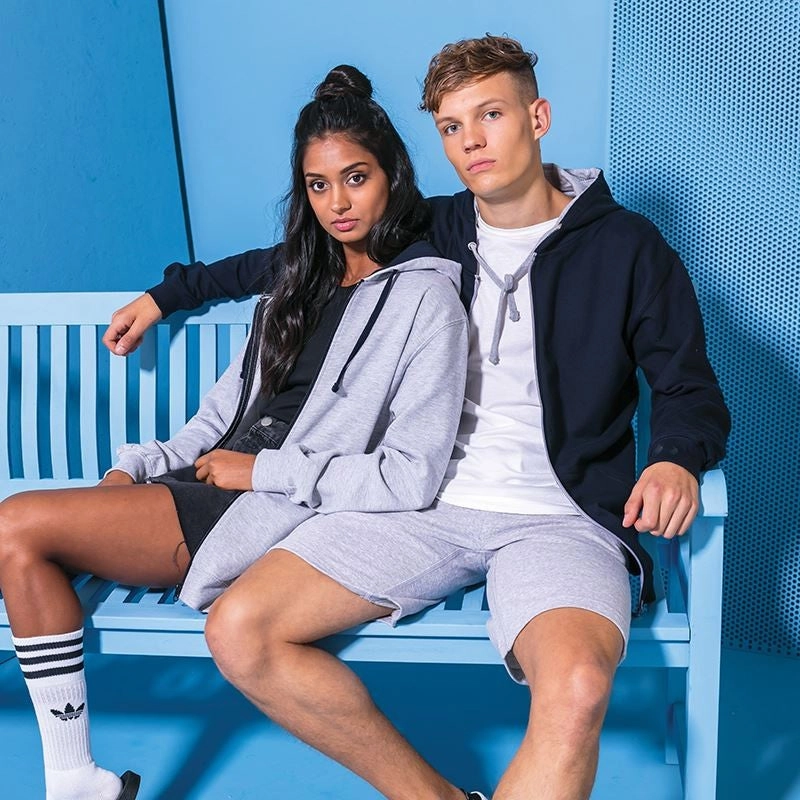 Varsity Zoodie | HEATHER GREY/FRENCH NAVY Youthful Appeal