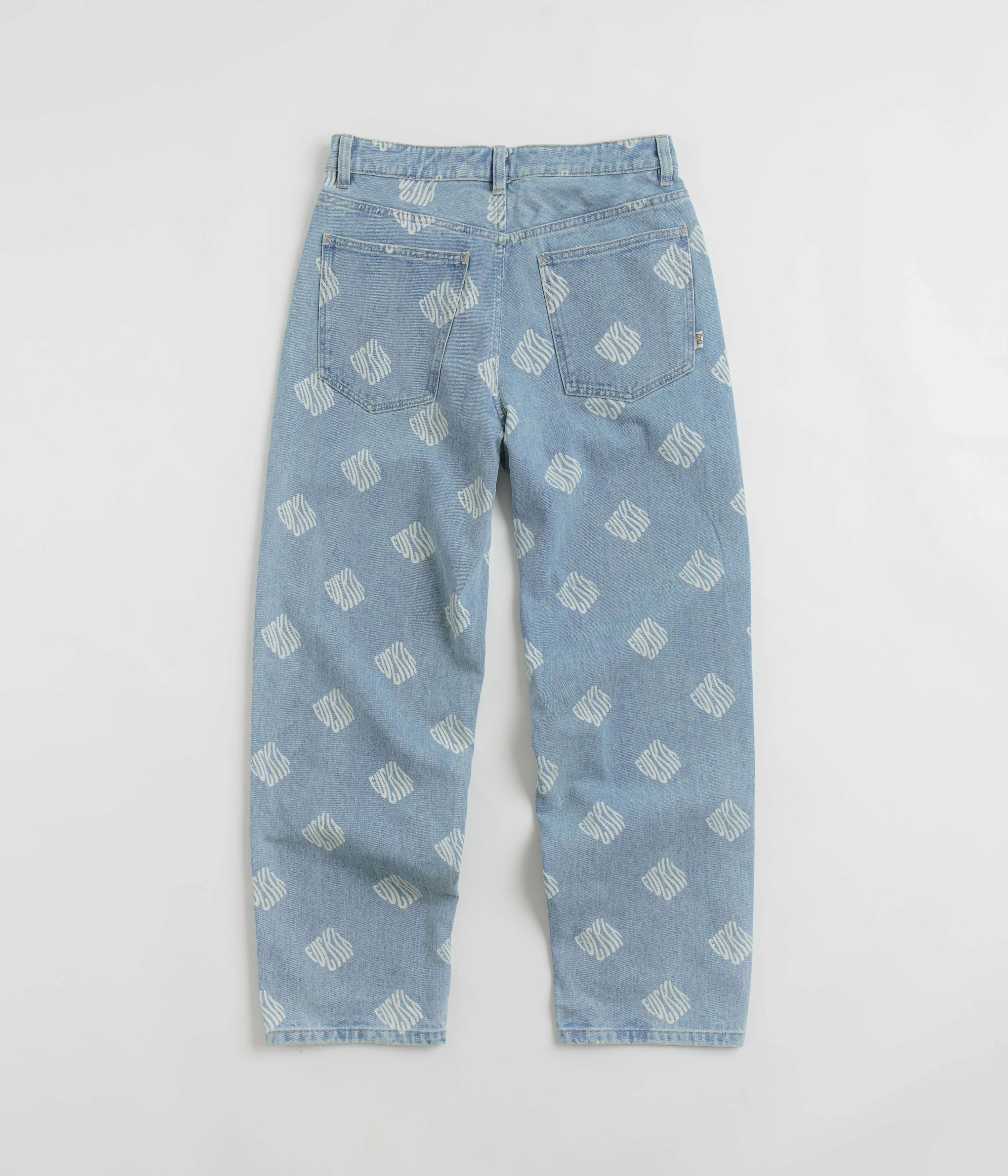 All Day Wear Clean Silhouette HUF Cromer Print Pants - Blue