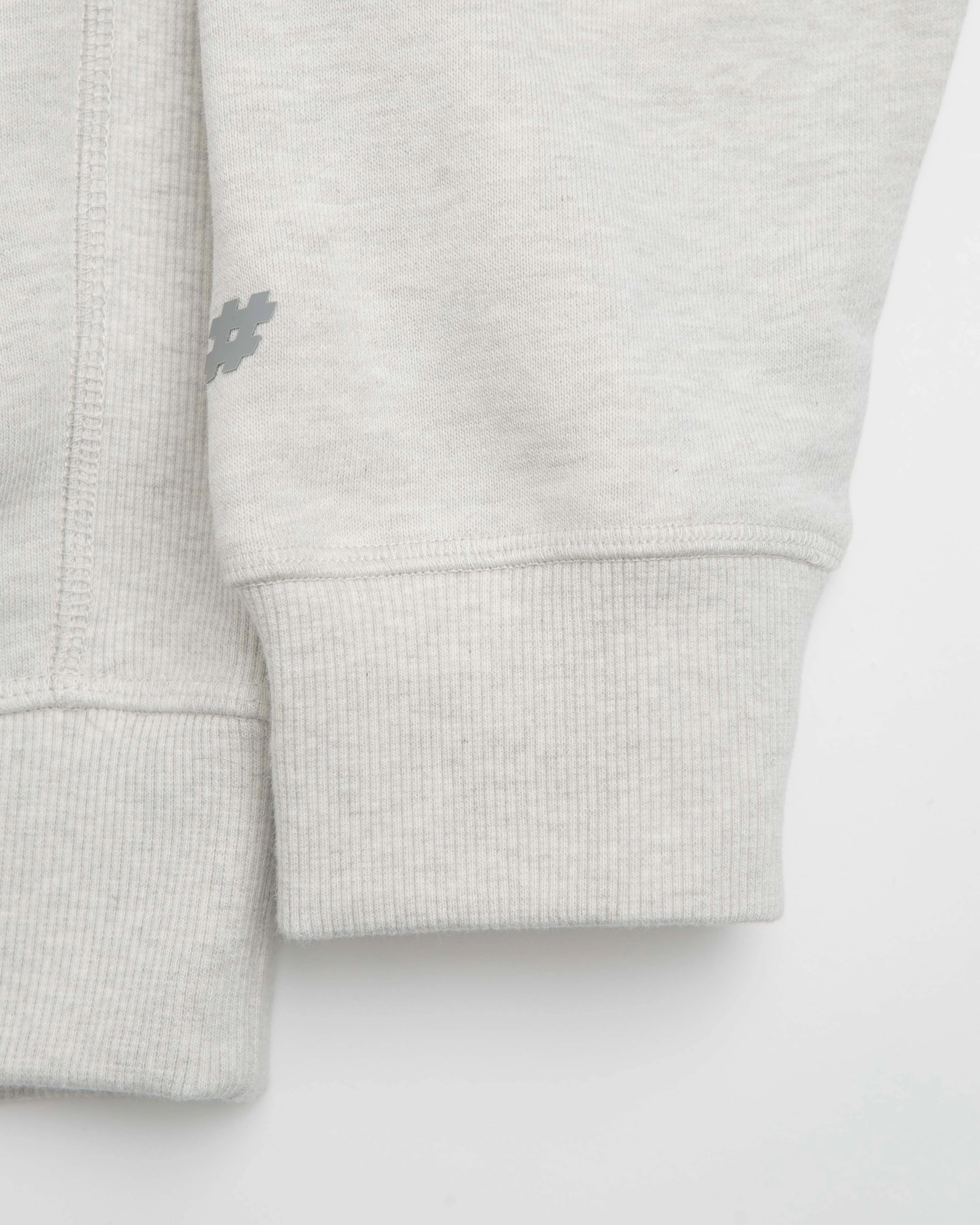 Zippered Front New Balance Numeric French Terry Hoodie - Oatmeal Heather