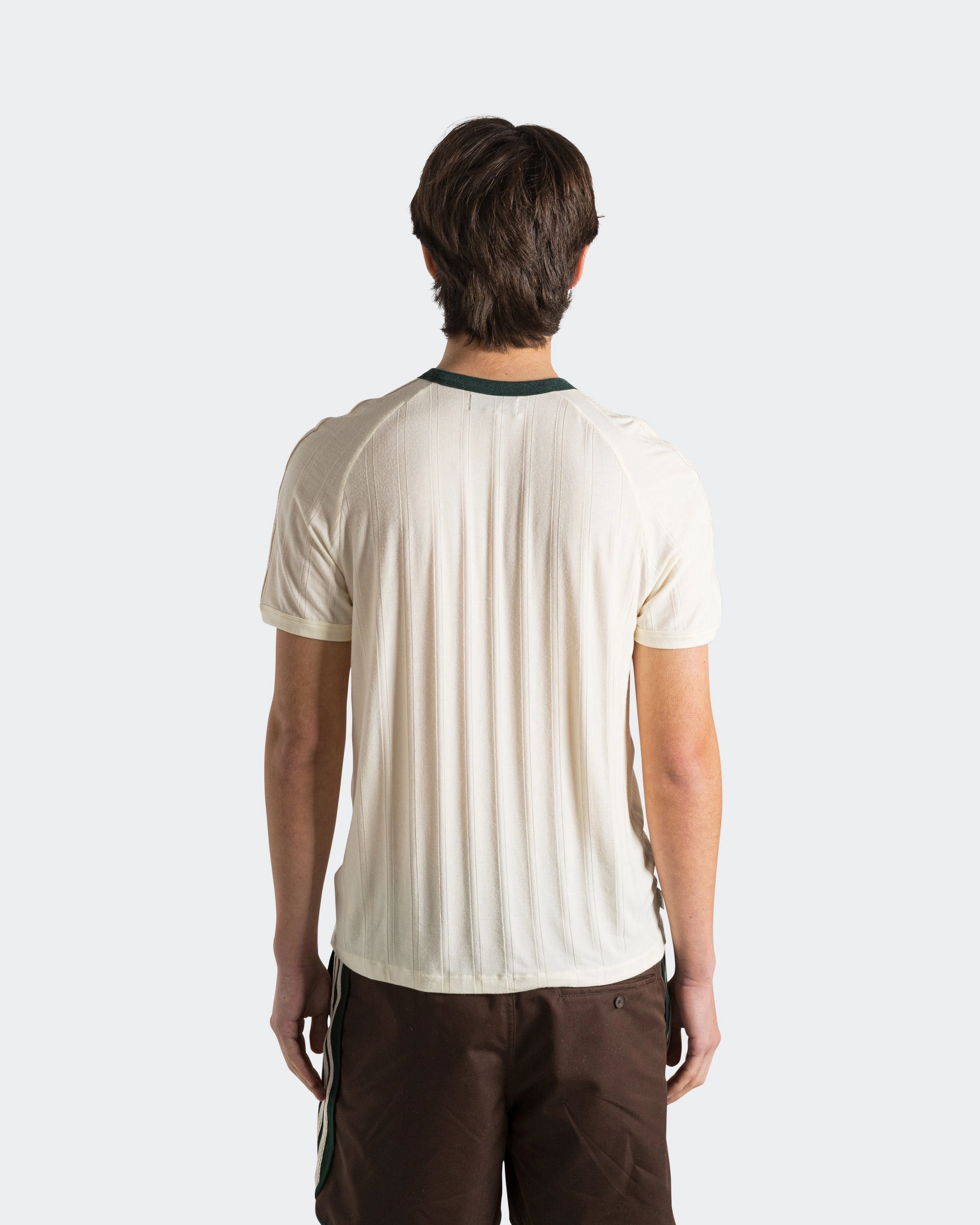 Rib Tee by Edison Chen x CLOT - Cream White/Green Night Casual Elegance Easy Layering