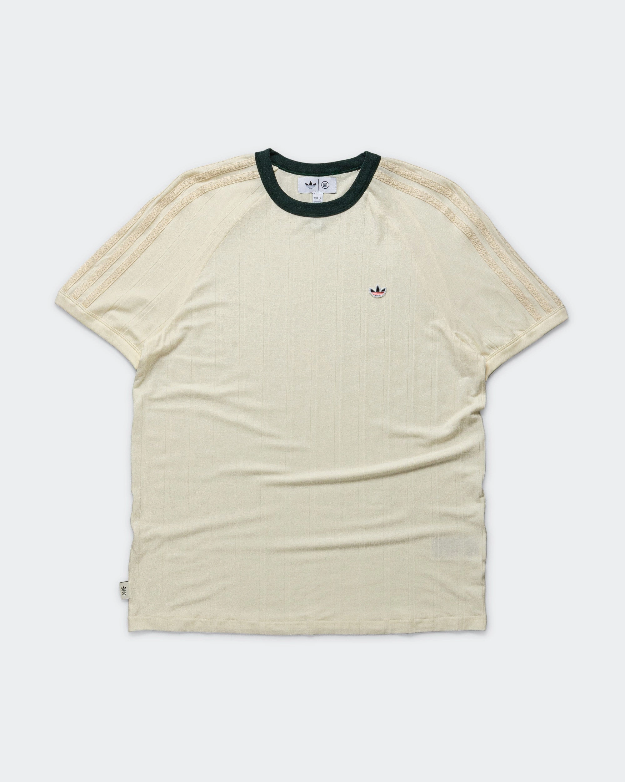 Rib Tee by Edison Chen x CLOT - Cream White/Green Night Versatile Comfort Style