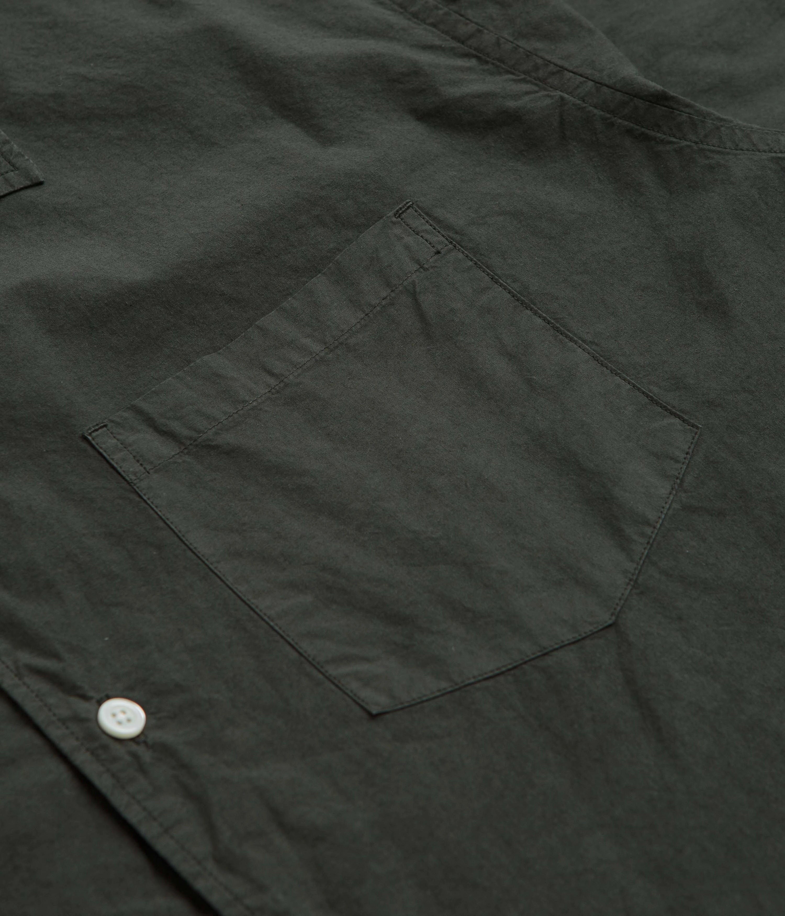 Ethical production Norse Projects Carsten Cotton Tencel Shirt - Black Olive