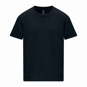 Stretchable Weave Comfy All-Day Softstyle Midweight Youth T-Shirt | PITCH BLACK