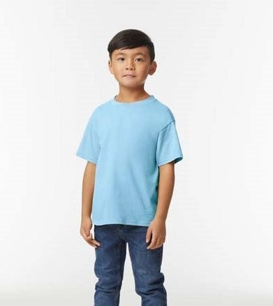 Softstyle Midweight Youth T-Shirt | PITCH BLACK Stain Resistant
