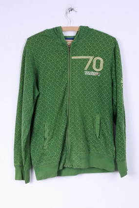 Ringspun Mens M Sweatshirt Green Cotton Tokushima Chargers Hoodie product neon energy