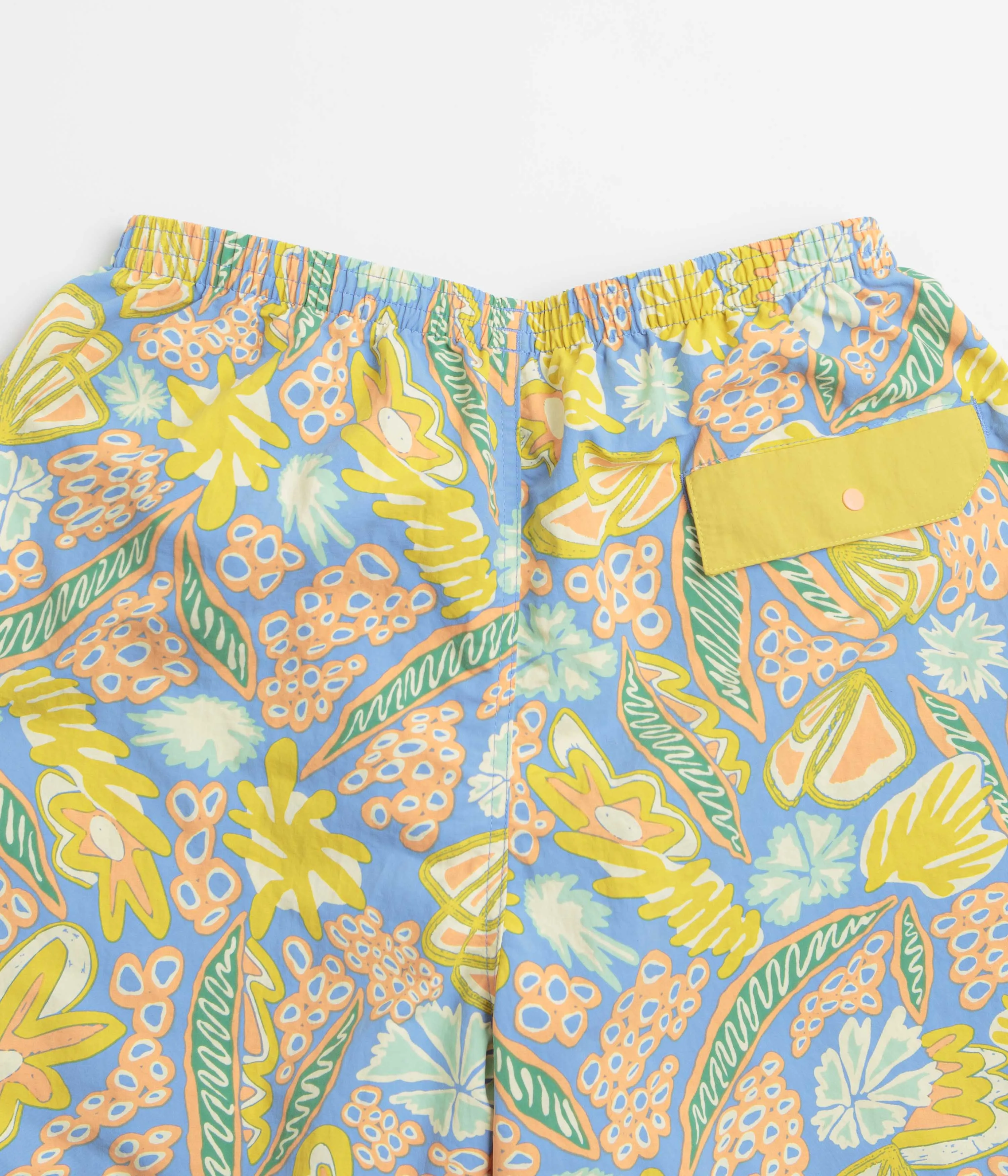 color - fast Patagonia Baggies 5" Shorts - Flourish: Abundant Blue