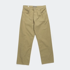 Odor Resistant Distressed finish Mogens Relaxed 5 Pocket Heavy Twill - Moss Green