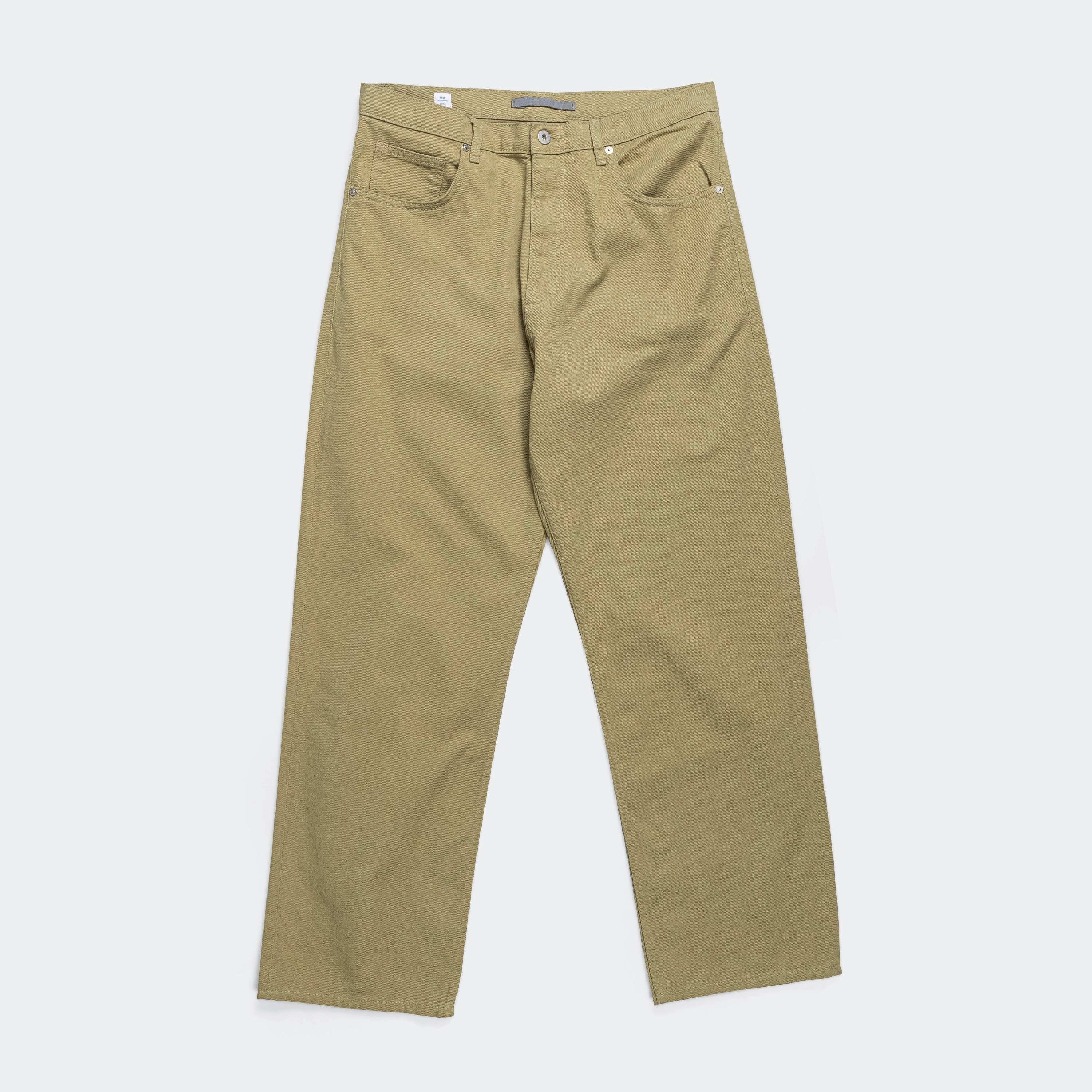 Odor Resistant Distressed finish Mogens Relaxed 5 Pocket Heavy Twill - Moss Green