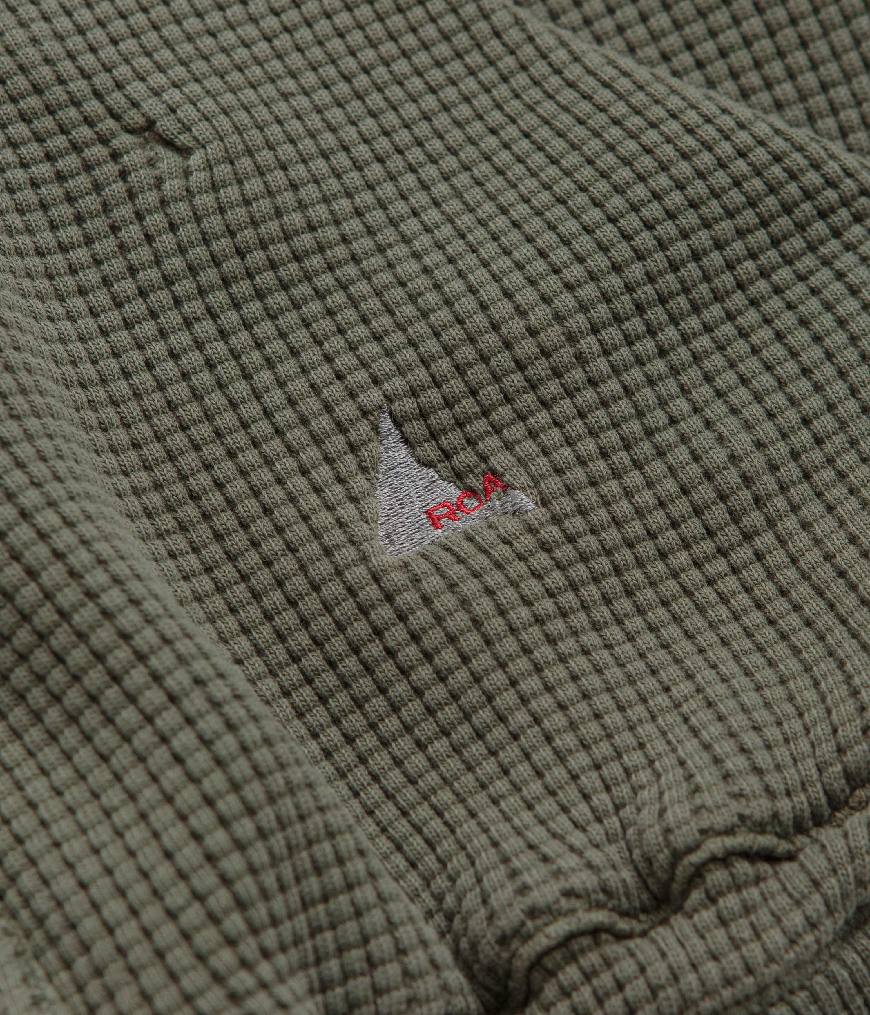 ROA Bee Sun Faded Zip Up Hoodie - Olive Shape Retention Glamorous touch