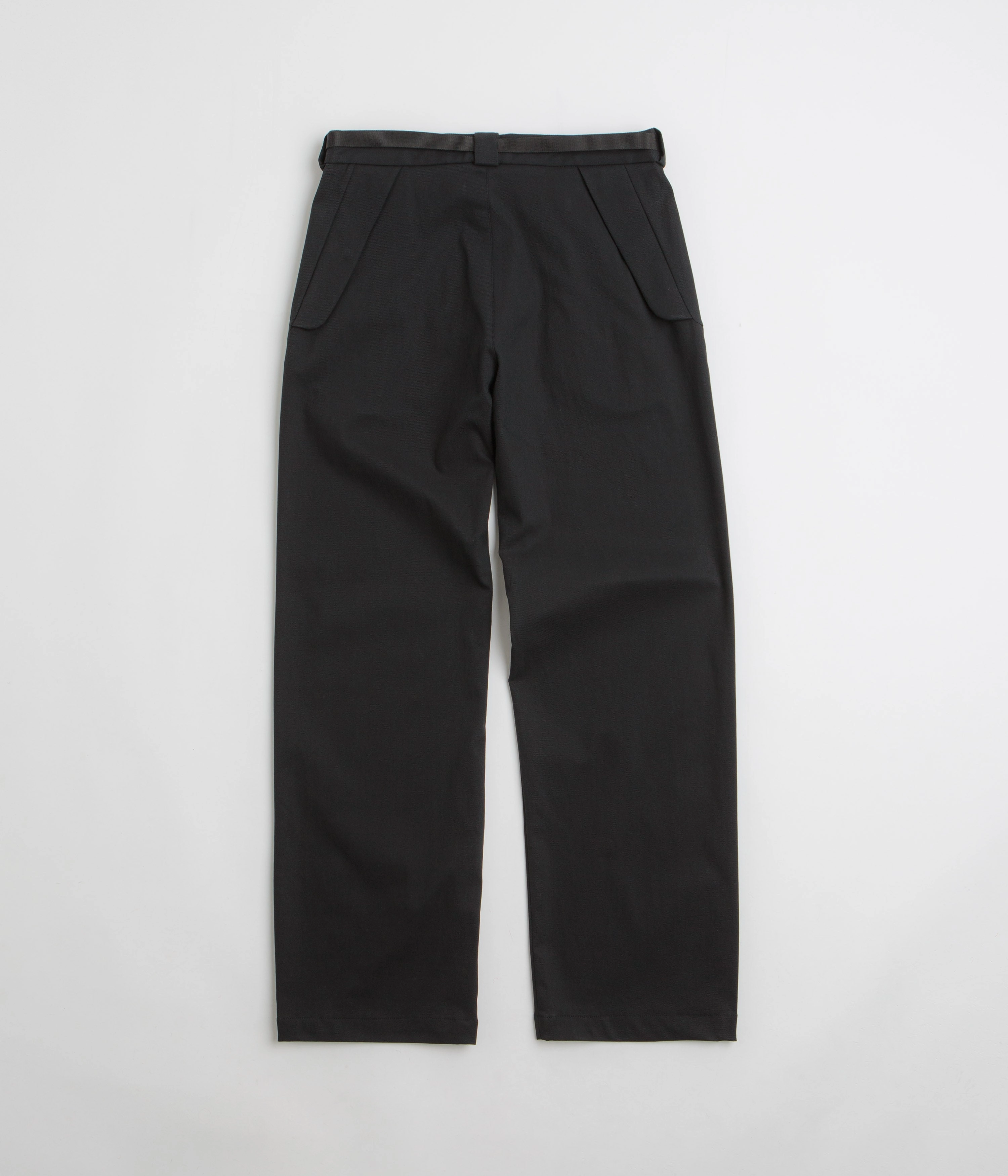 ROA Buckle Chino Trousers - Black Comfort Wear