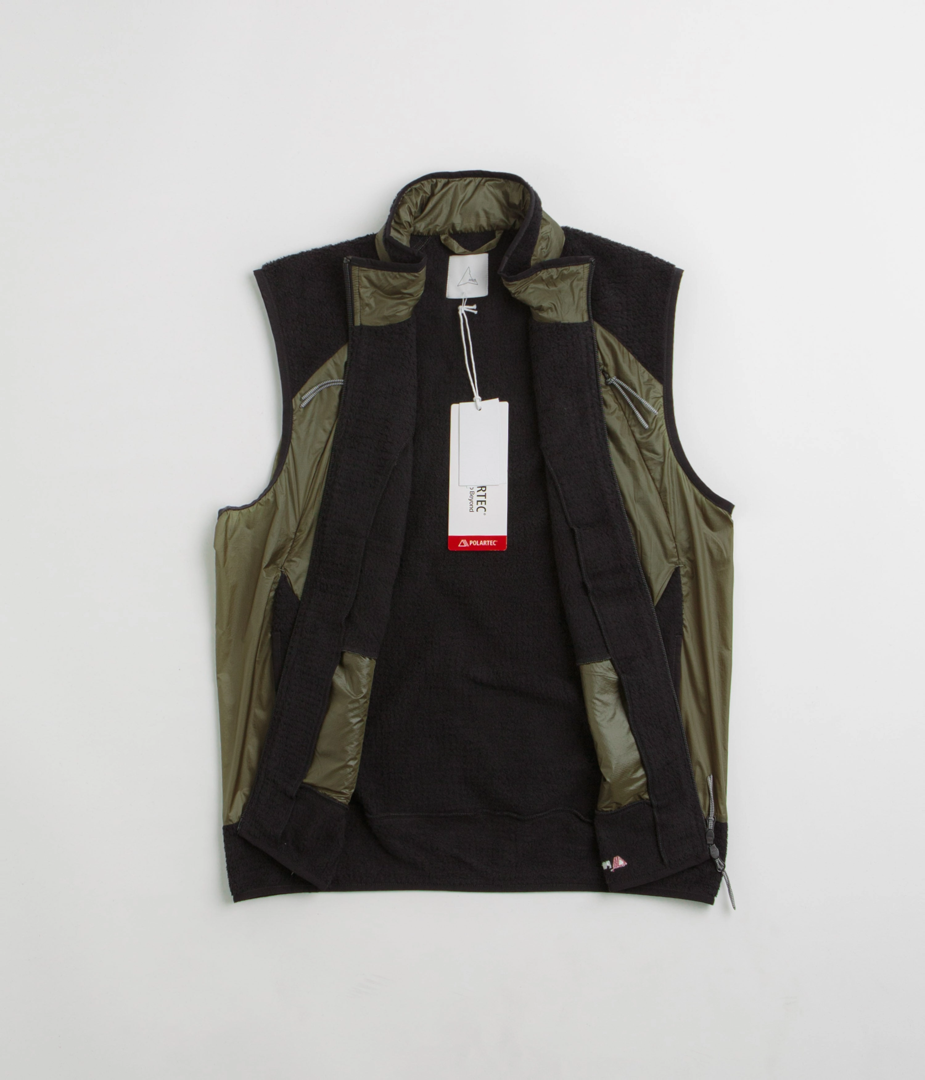 ROA Ocular Polartec High Loft Vest - Black Olive Snow Prep Neutral Style