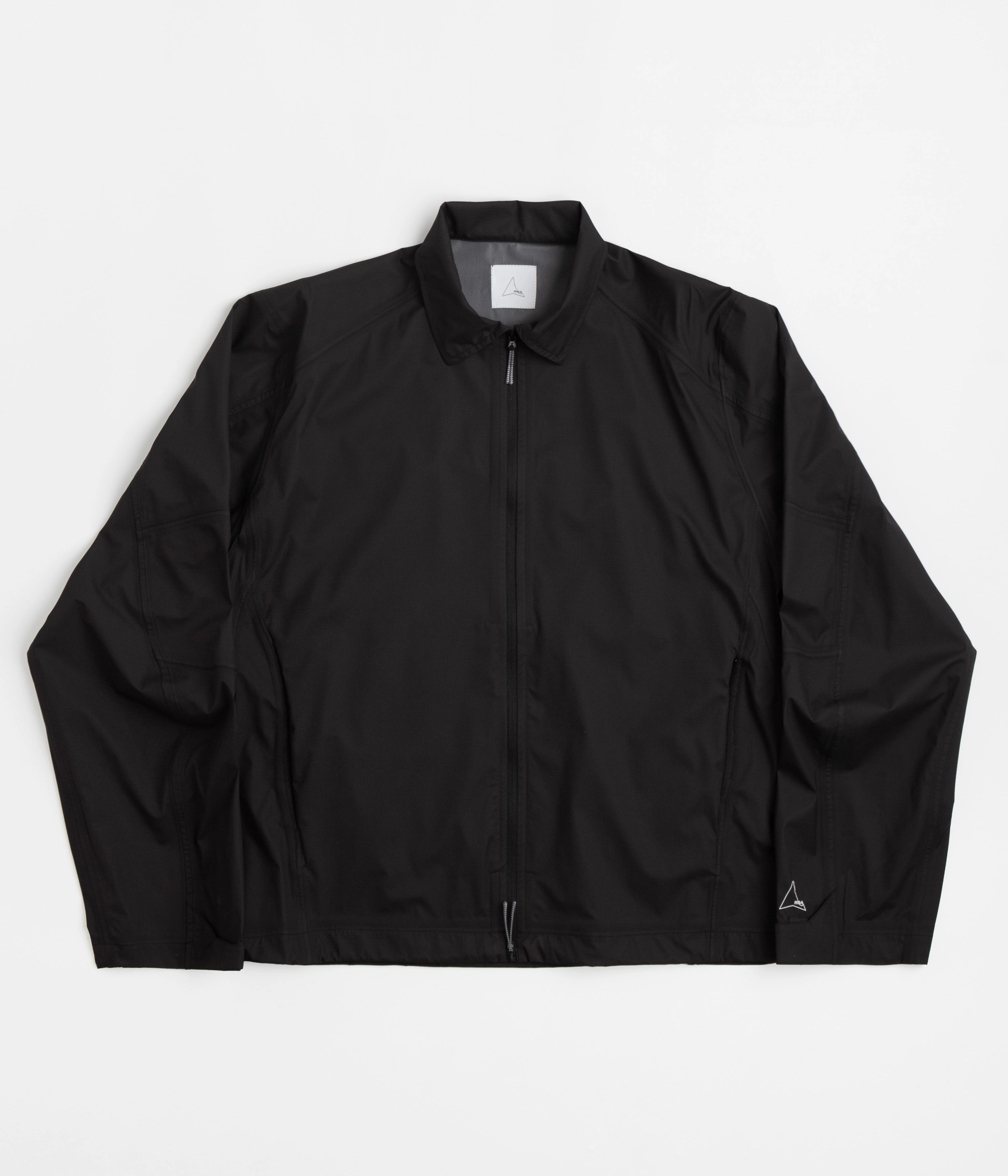 ROA Zip Up Shirt Jacket - Black Street Chic Reinforced Seams